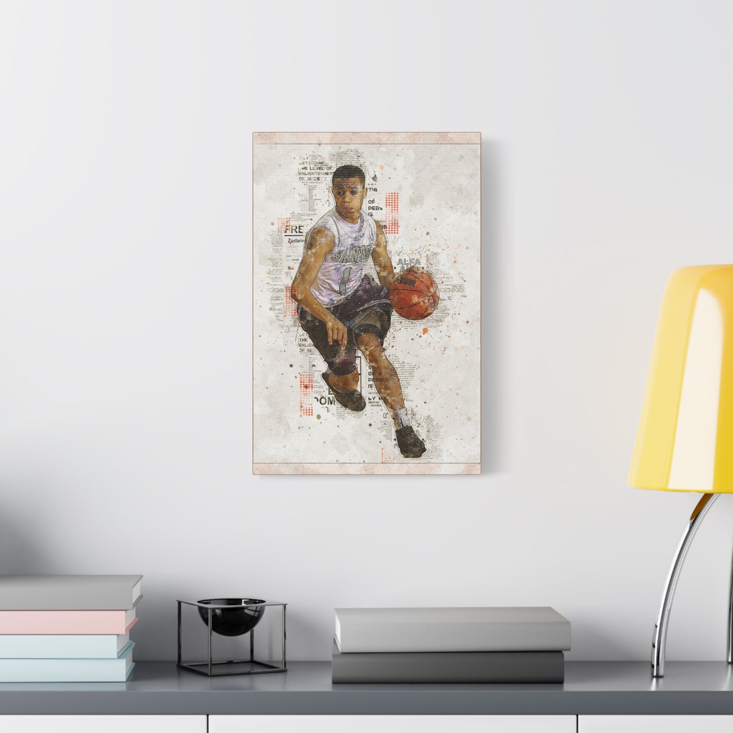 Basketball Matte Canvas, Stretched, 1.25"