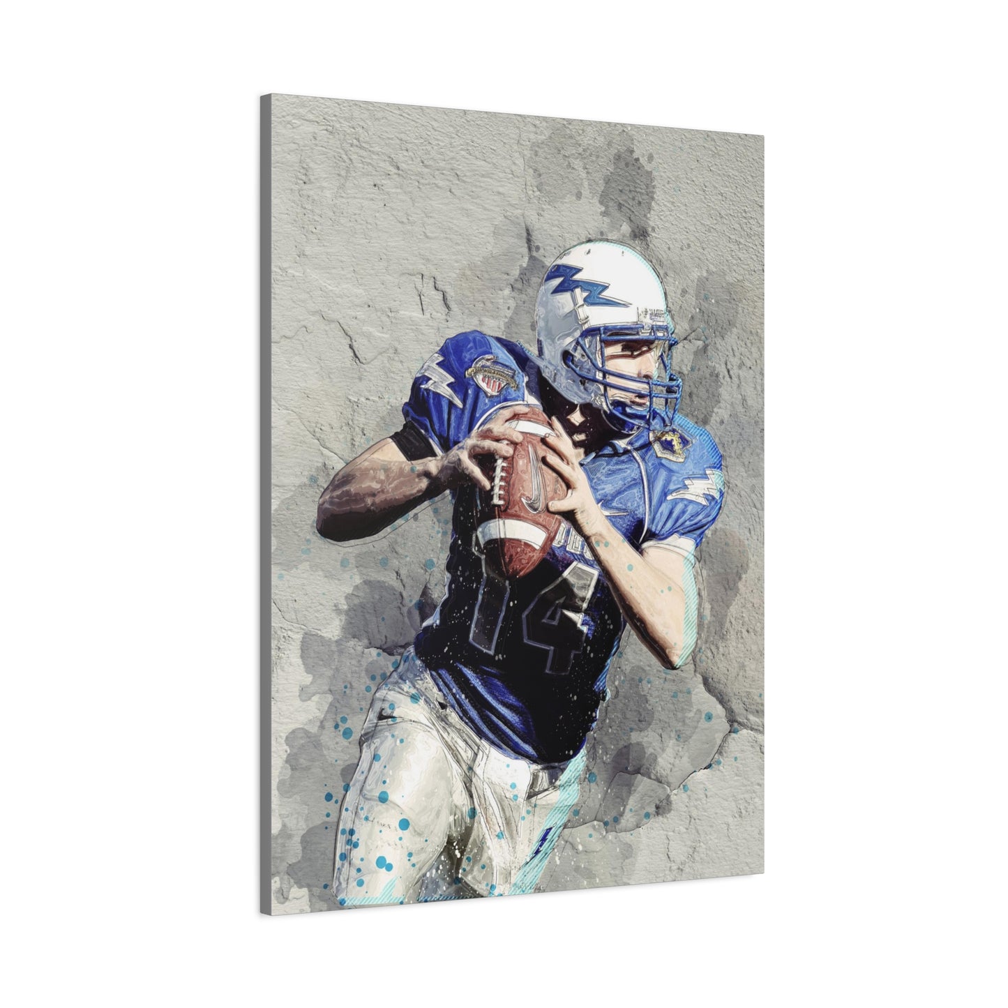 Quarterback Matte Canvas, Stretched, 1.25"
