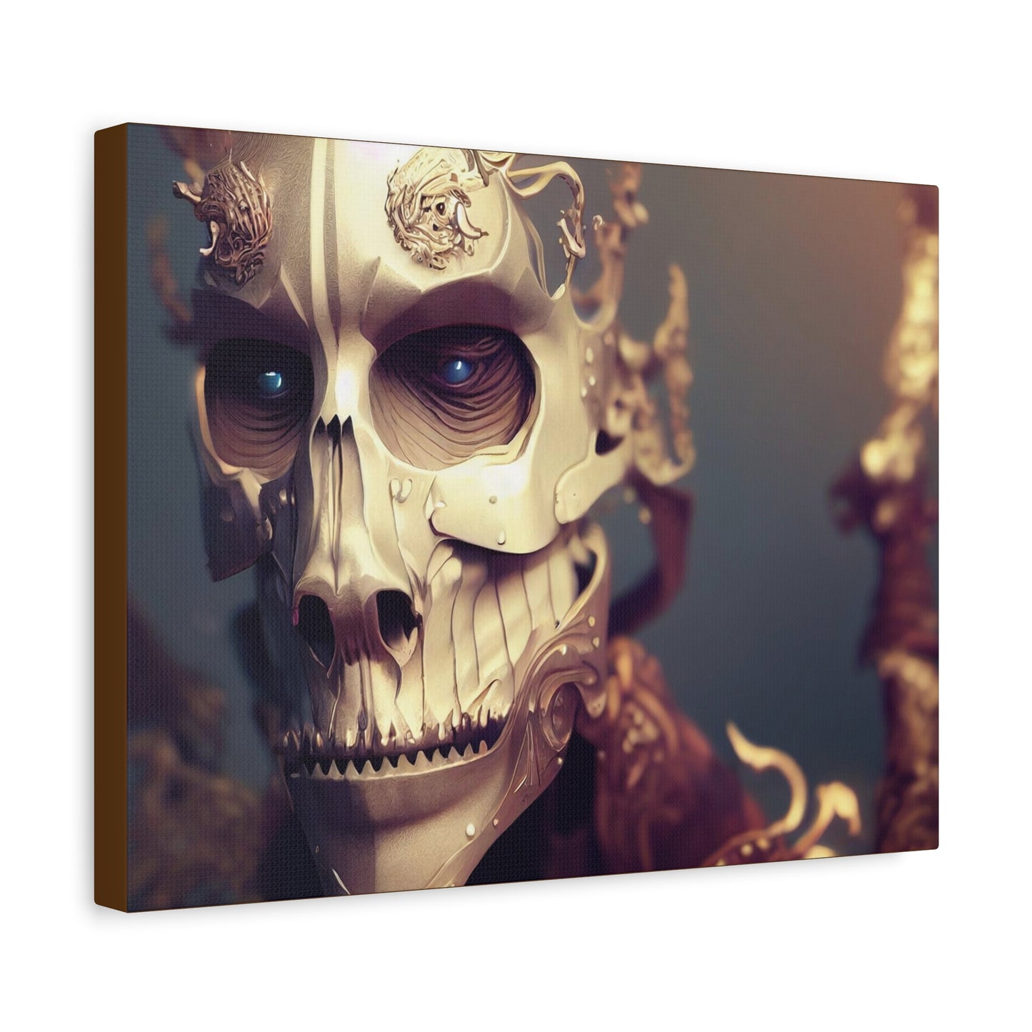 Skull AI Gen Matte Canvas, Stretched, 1.25"