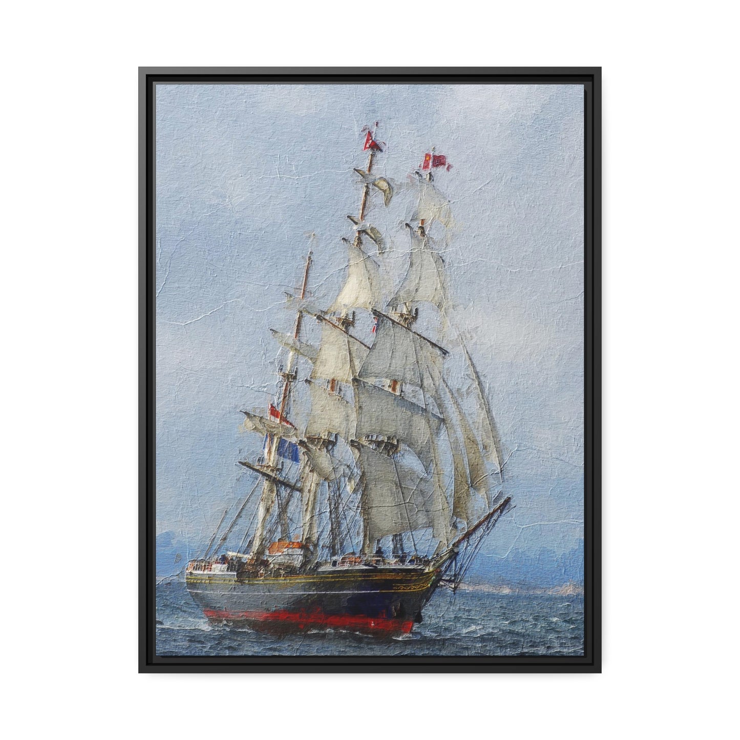 Clipper Matte Canvas, Black Frame