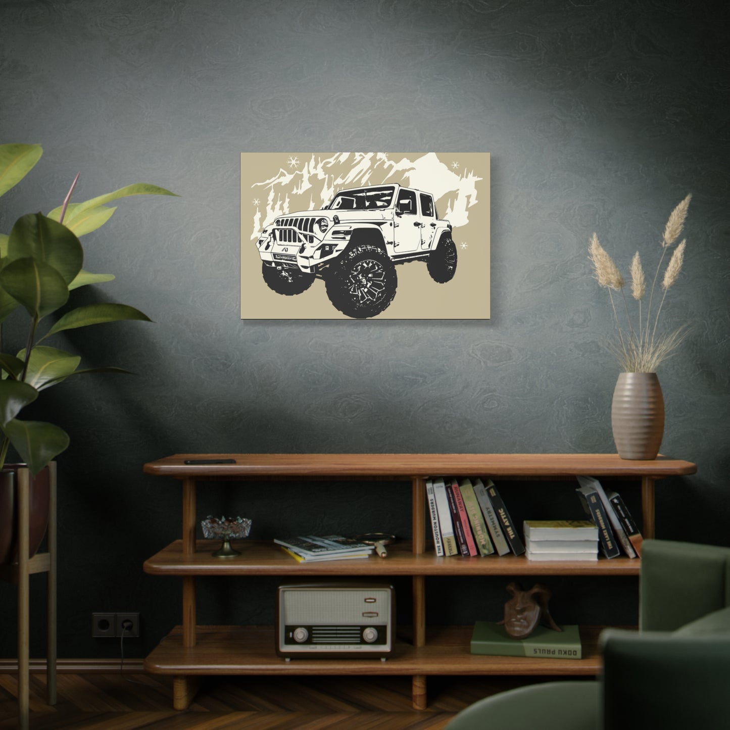 Jeep Matte Canvas, Stretched, 1.25"