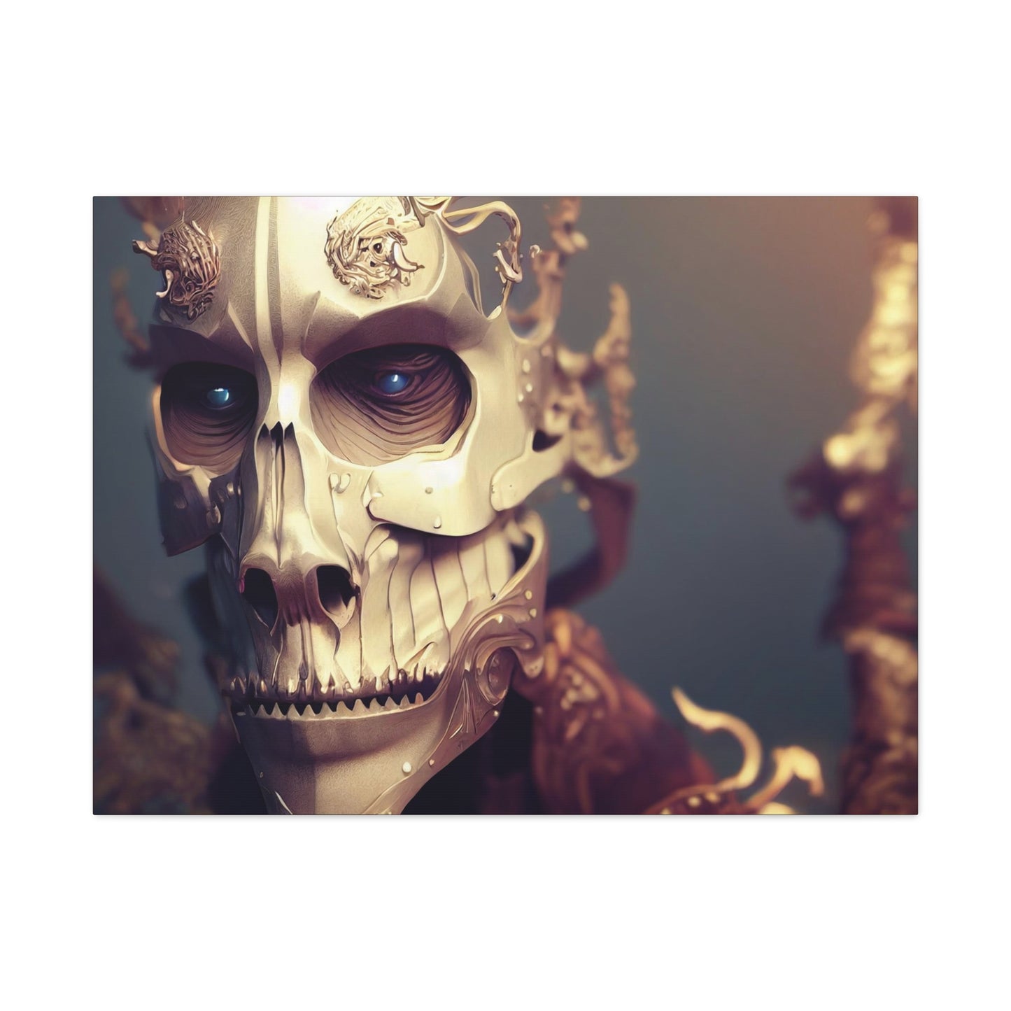 Skull AI Gen Matte Canvas, Stretched, 1.25"