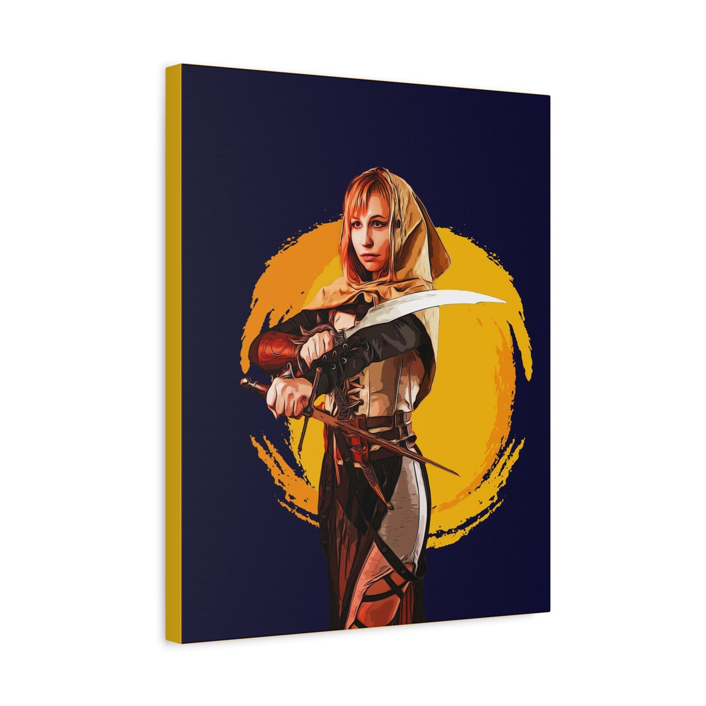 Cosplay Woman Warrior Matte Canvas, Stretched, 1.25"