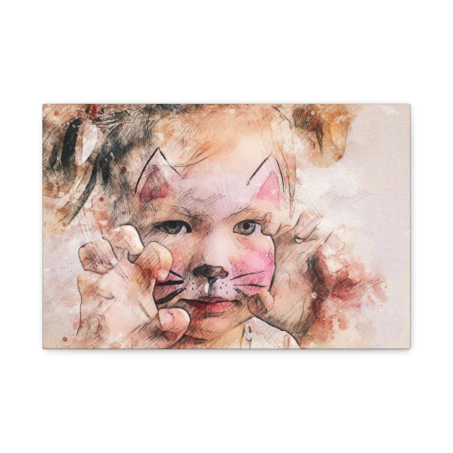 Baby Girl Cat Matte Canvas, Stretched, 1.25"