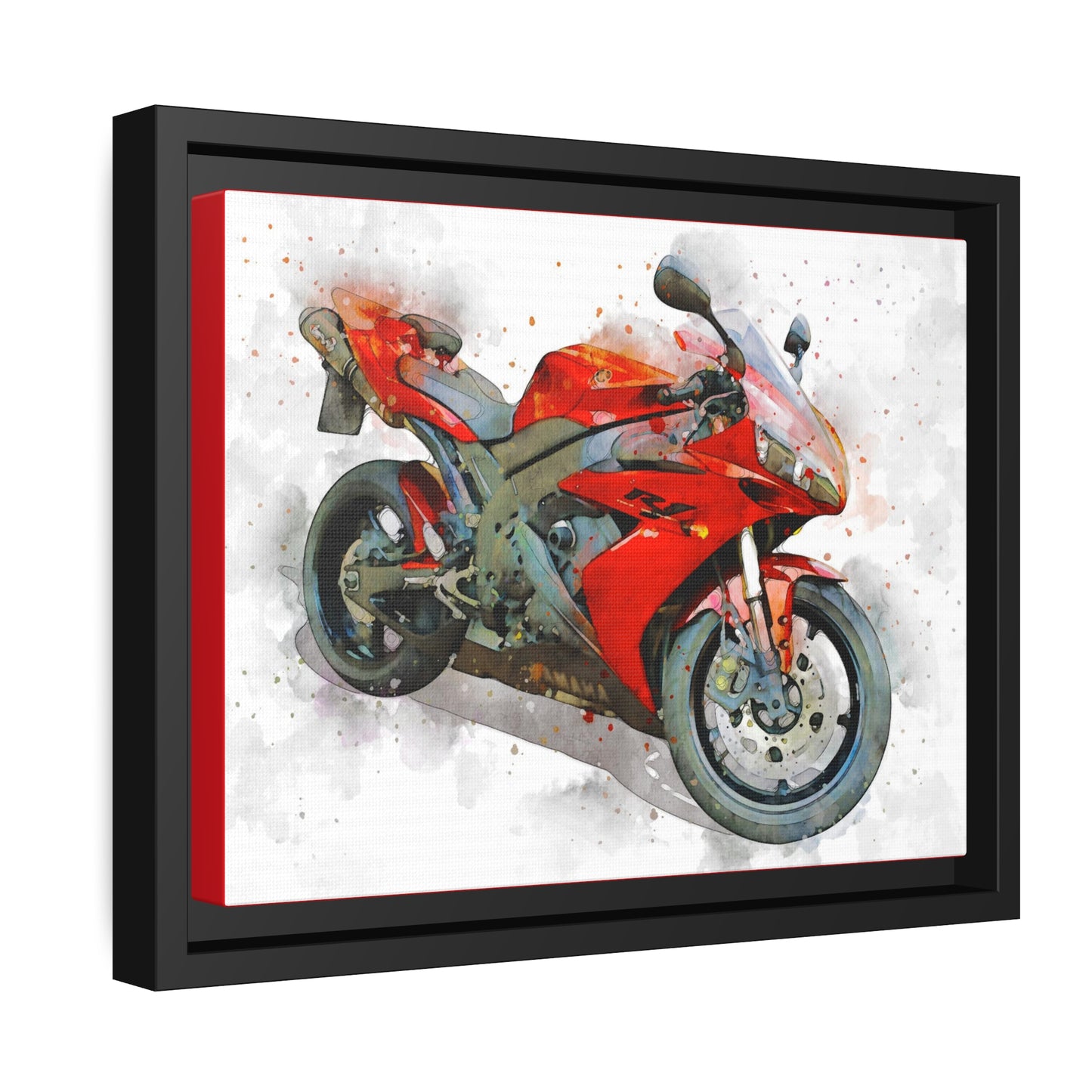 Yamaha R1 Matte Canvas, Black Frame
