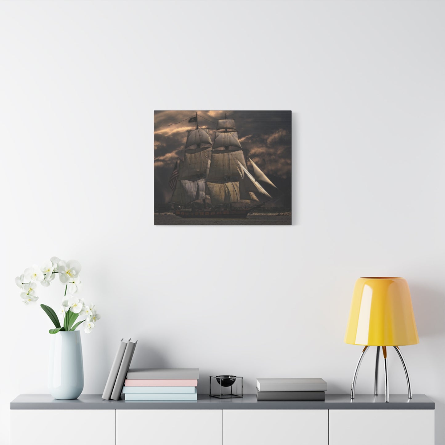 Sailing Ship Matte Canvas, Stretched, 1.25"