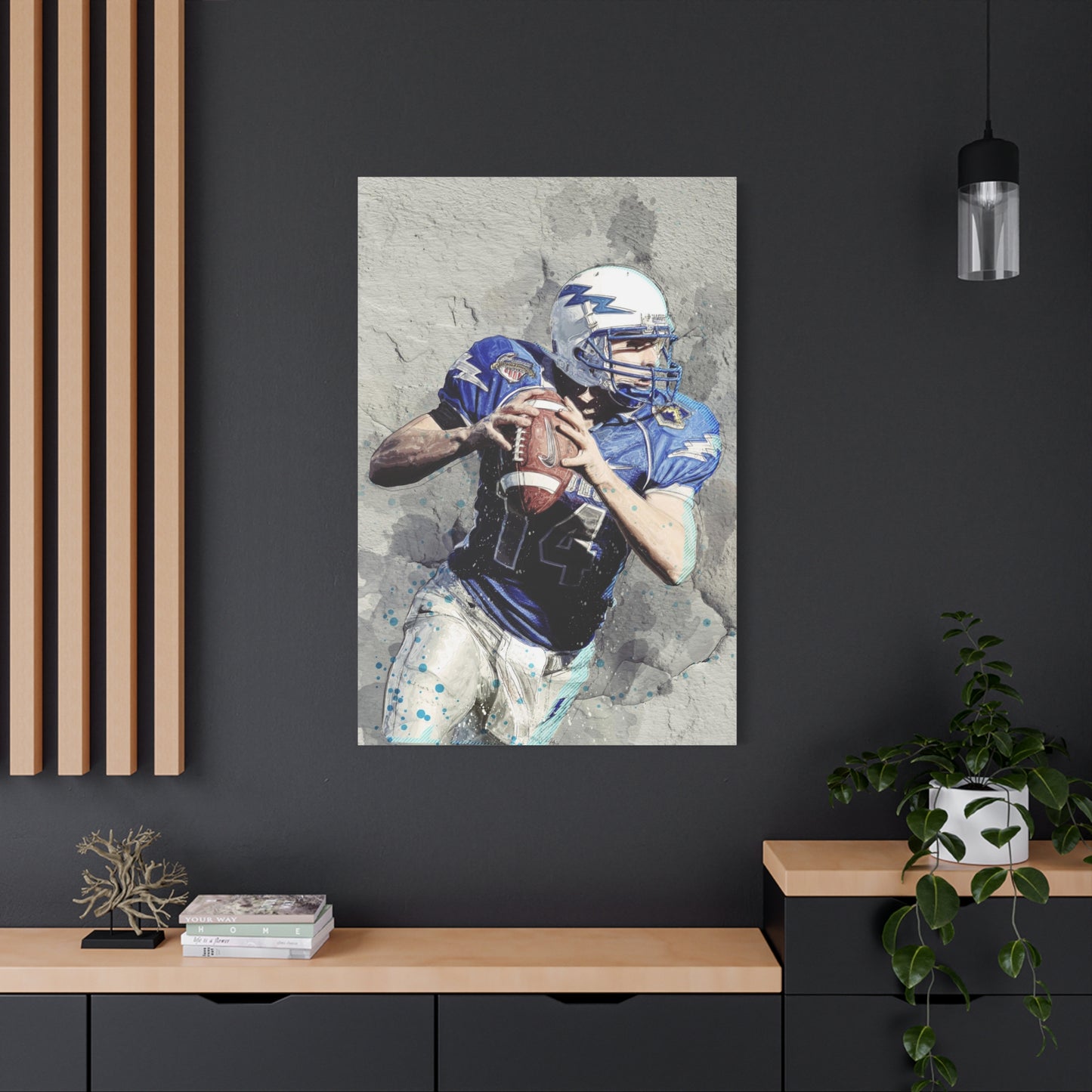 Quarterback Matte Canvas, Stretched, 1.25"