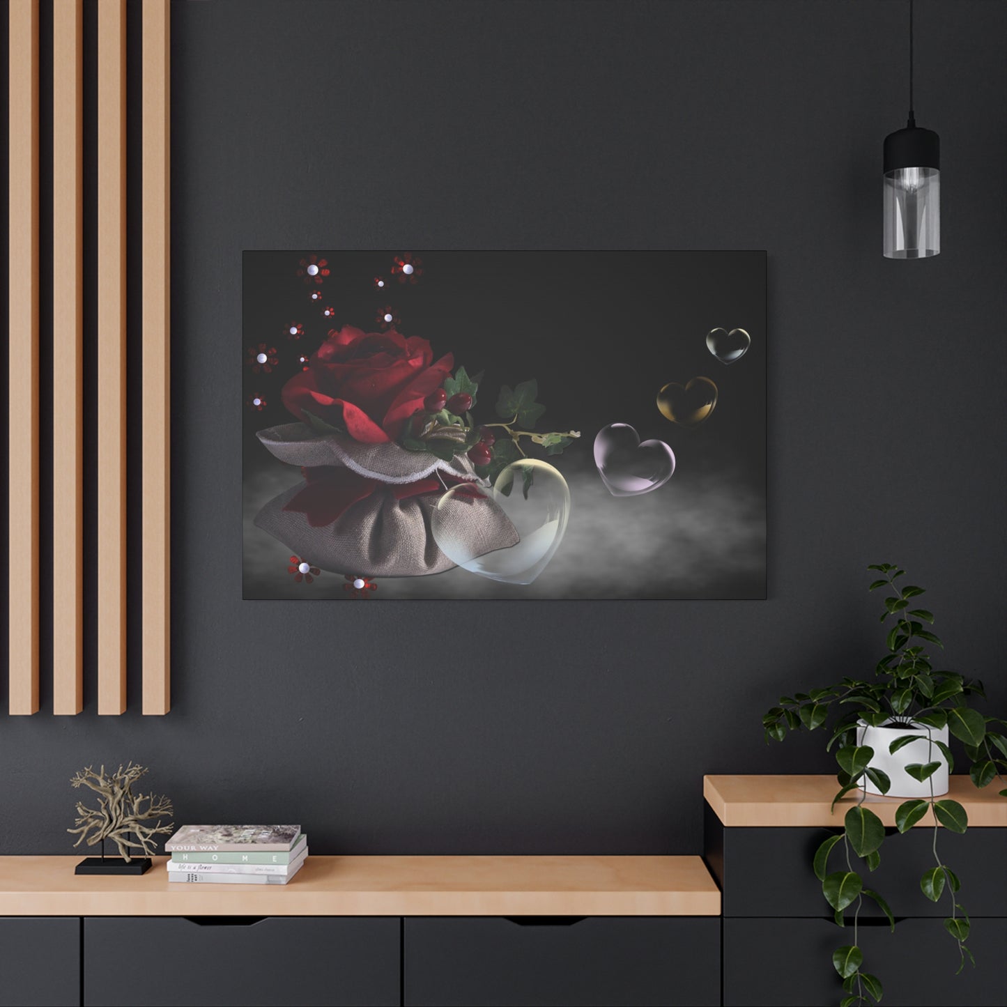 Rose Matte Canvas, Stretched, 1.25"