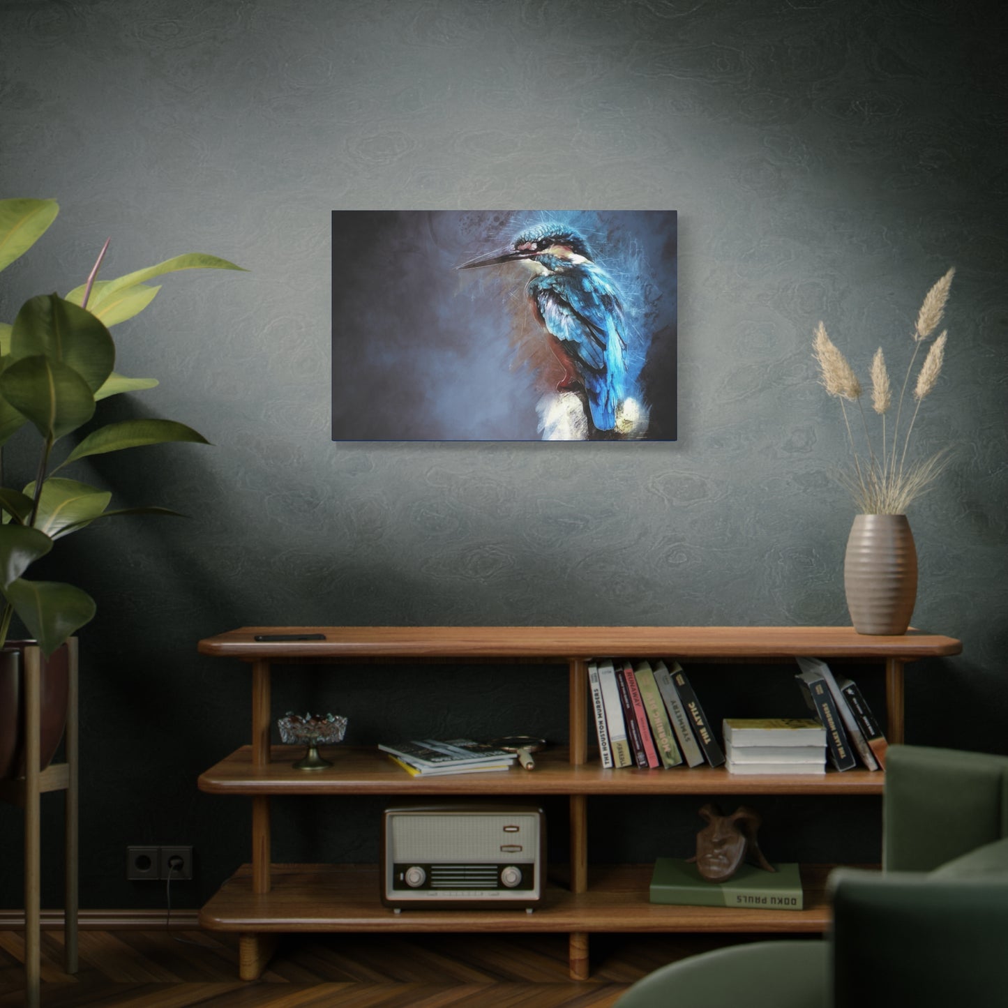 Kingfisher Matte Canvas, Stretched, 1.25"