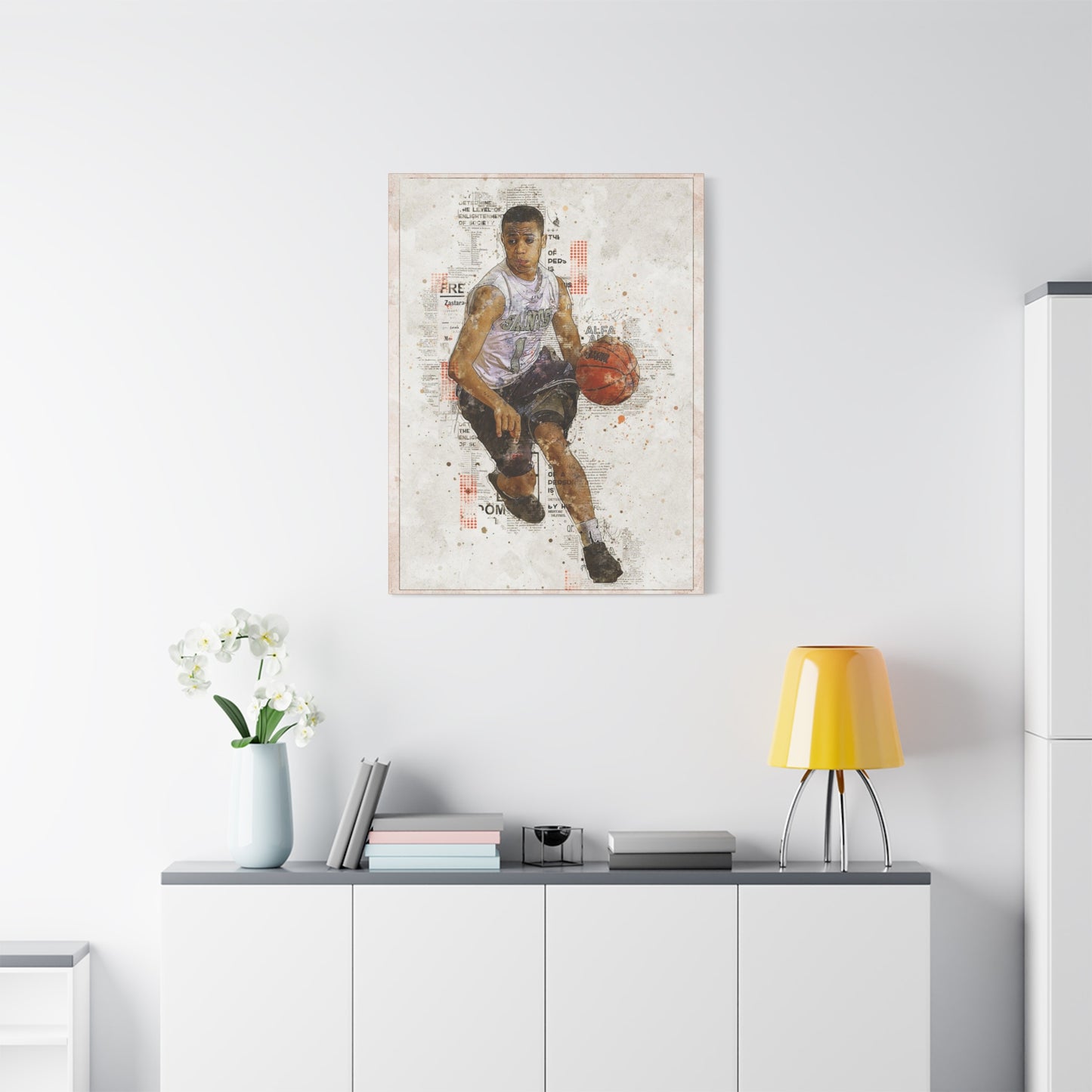 Basketball Matte Canvas, Stretched, 1.25"