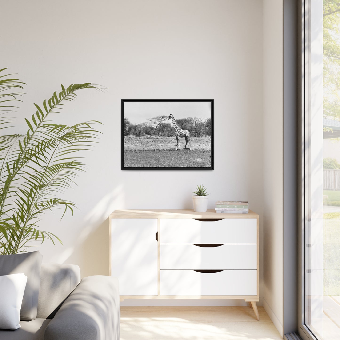 Girafe Waza Matte Canvas, Black Frame