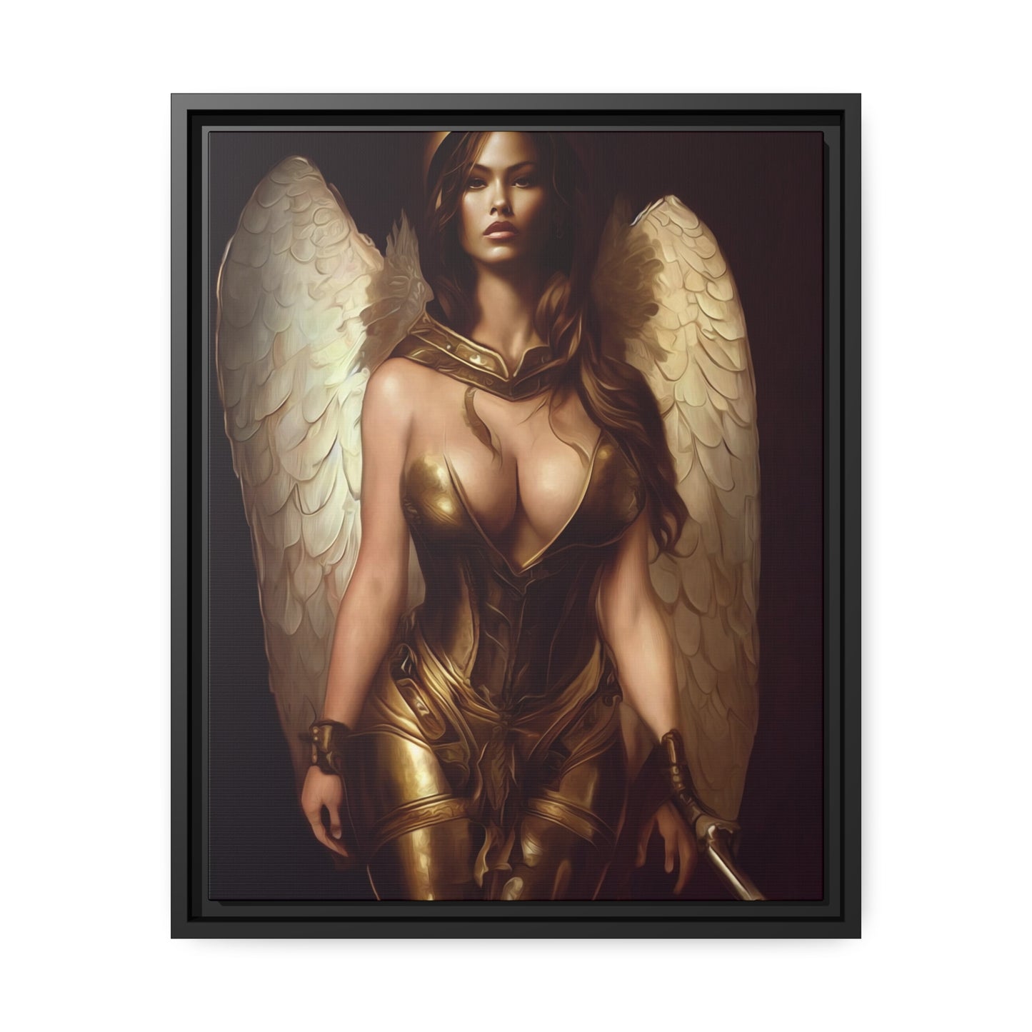 Goddess Matte Canvas, Black Frame