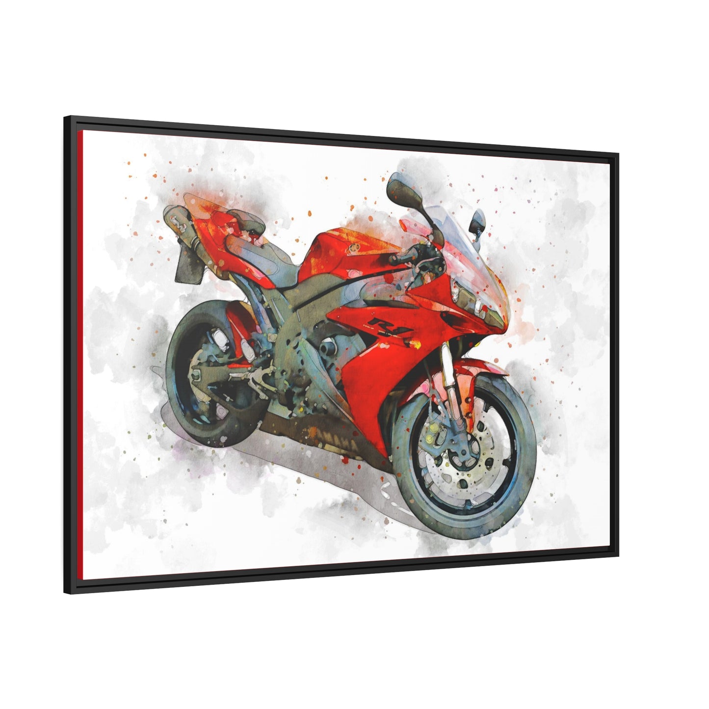 Yamaha R1 Matte Canvas, Black Frame