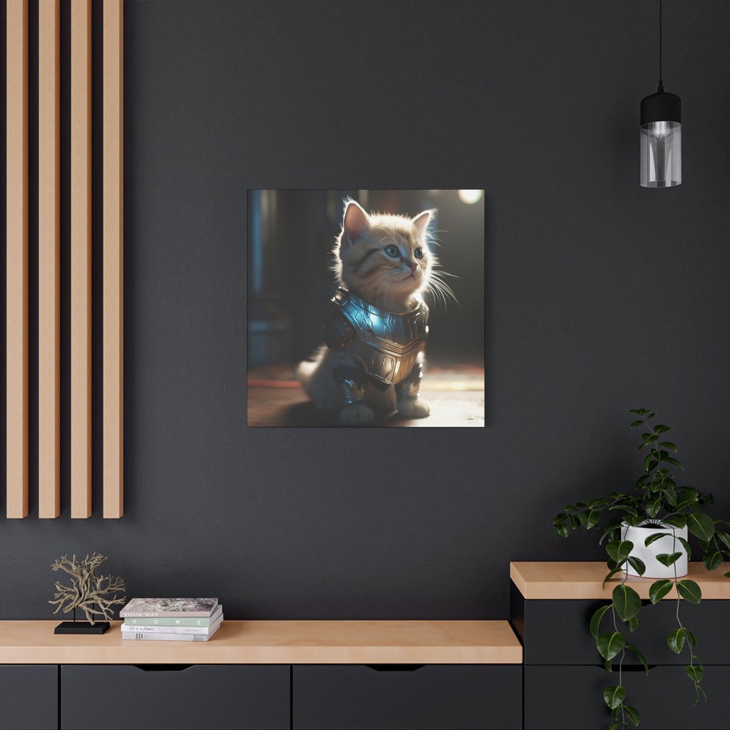 Thunder Kitten Matte Canvas, Stretched, 1.25"