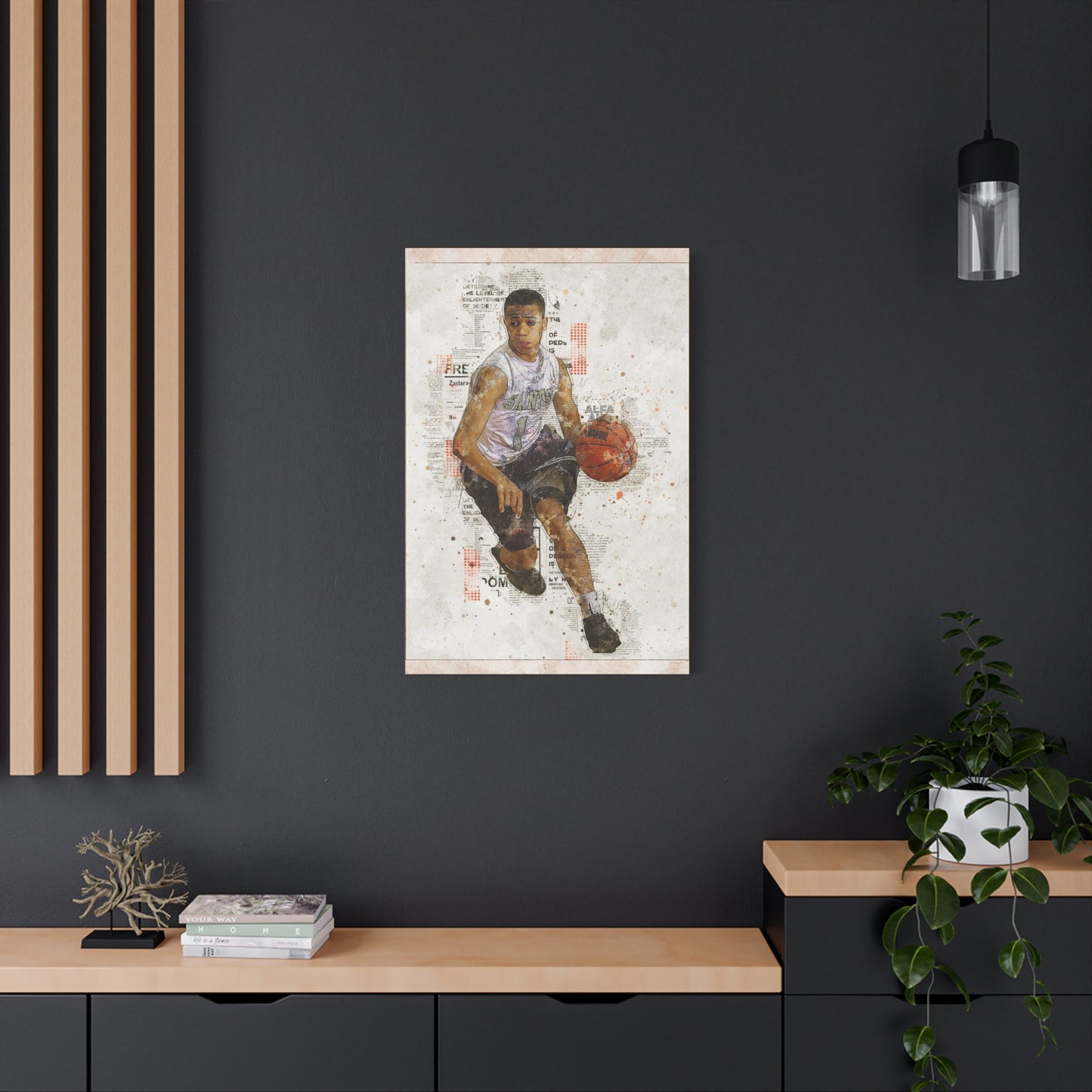 Basketball Matte Canvas, Stretched, 1.25"