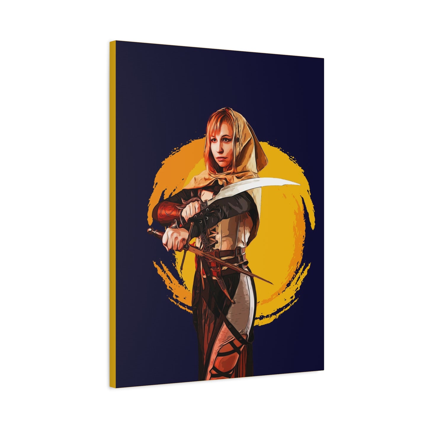 Cosplay Woman Warrior Matte Canvas, Stretched, 1.25"