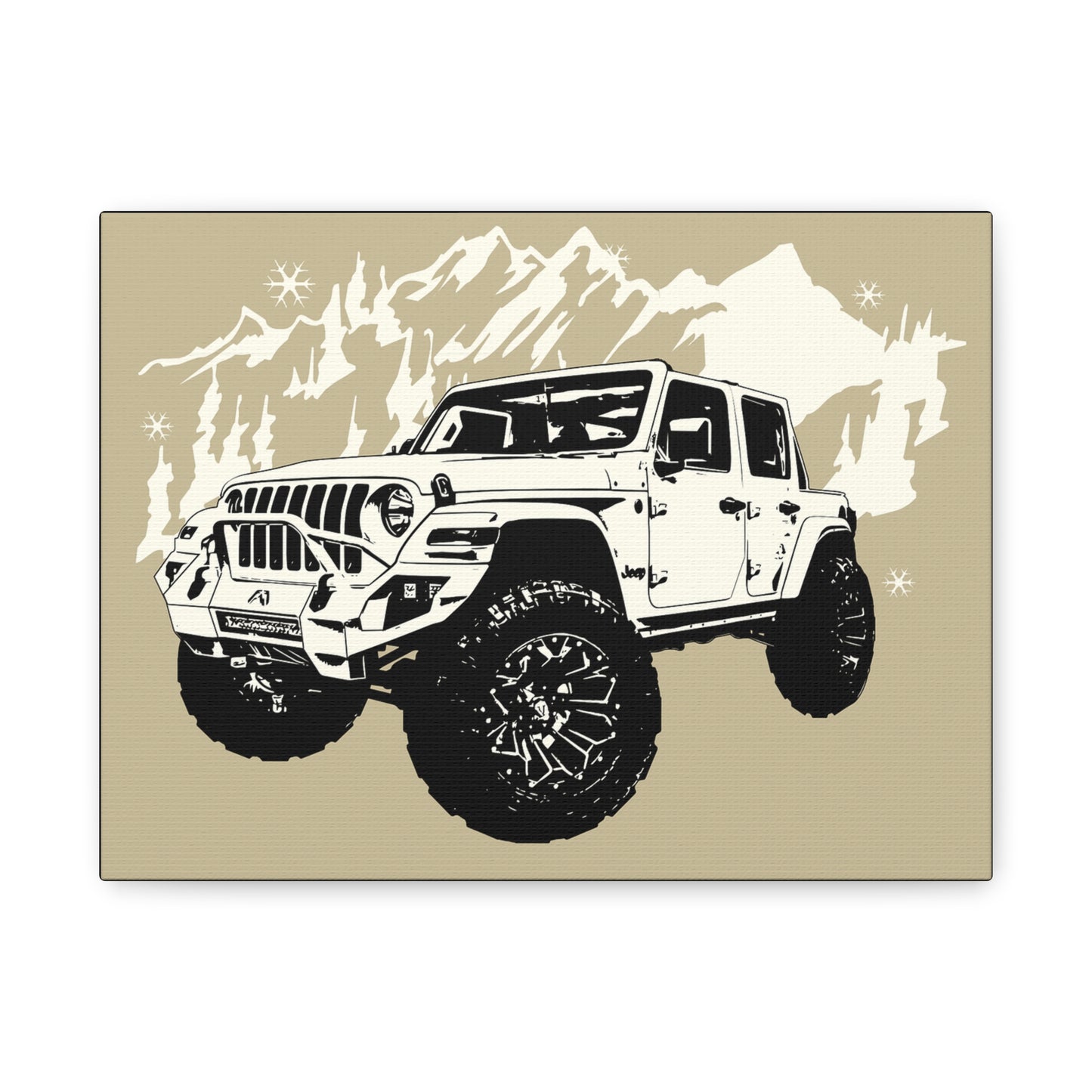 Jeep Matte Canvas, Stretched, 1.25"