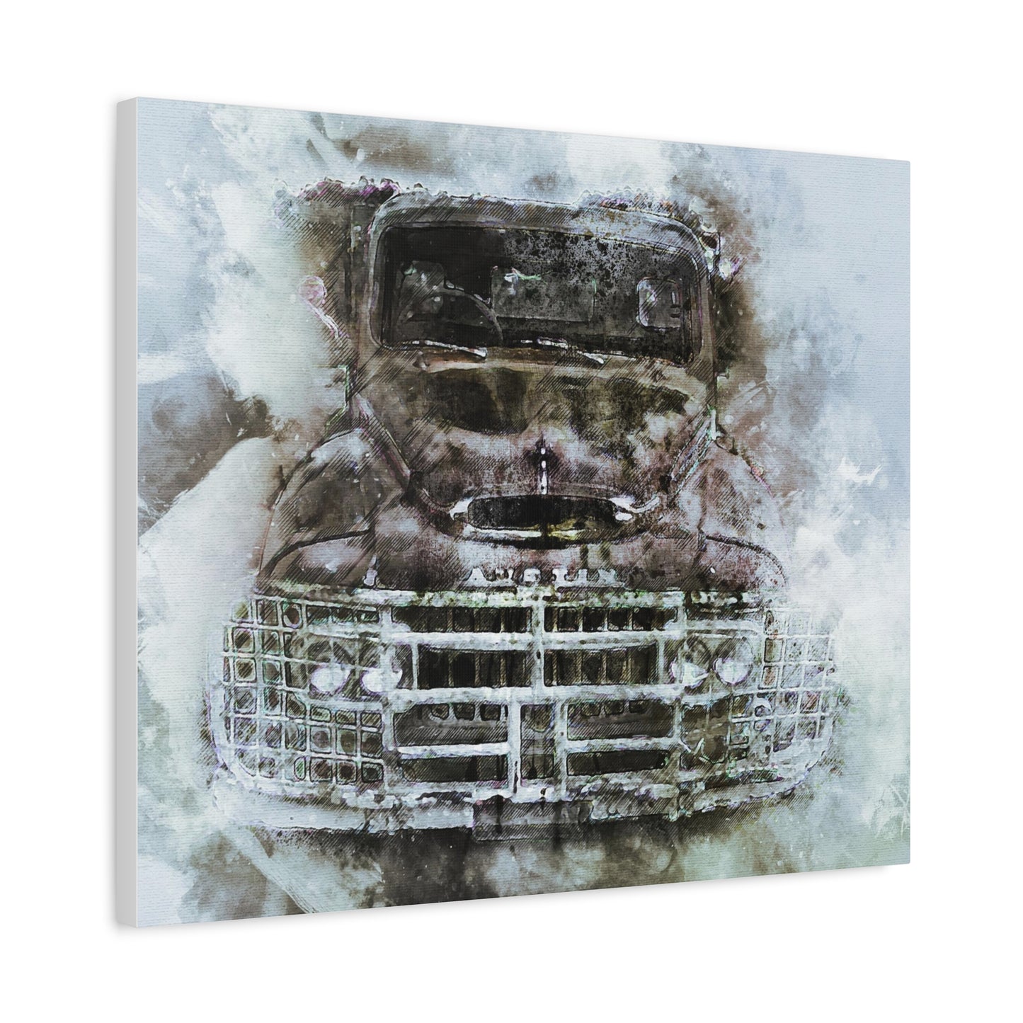 Austin Truck Matte Canvas, Stretched, 1.25"