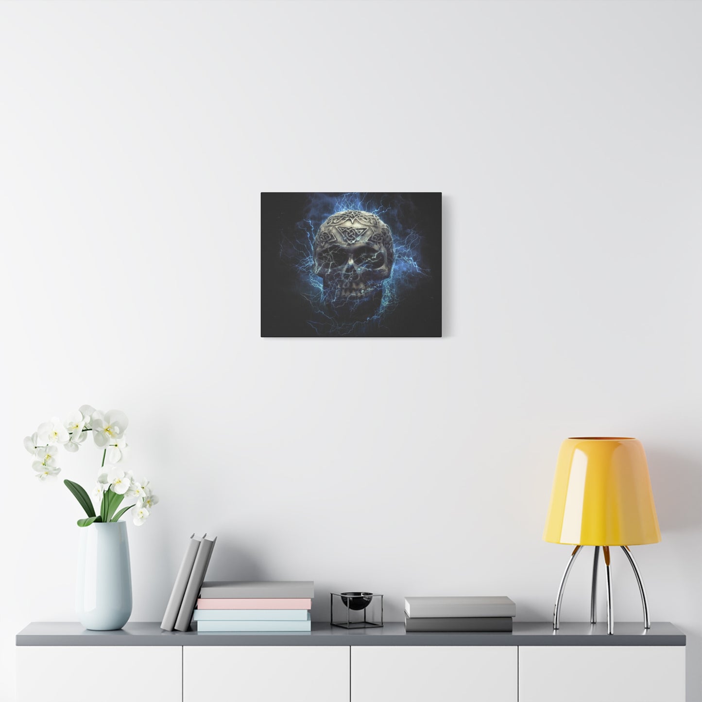 Skull Matte Canvas, Stretched, 1.25"