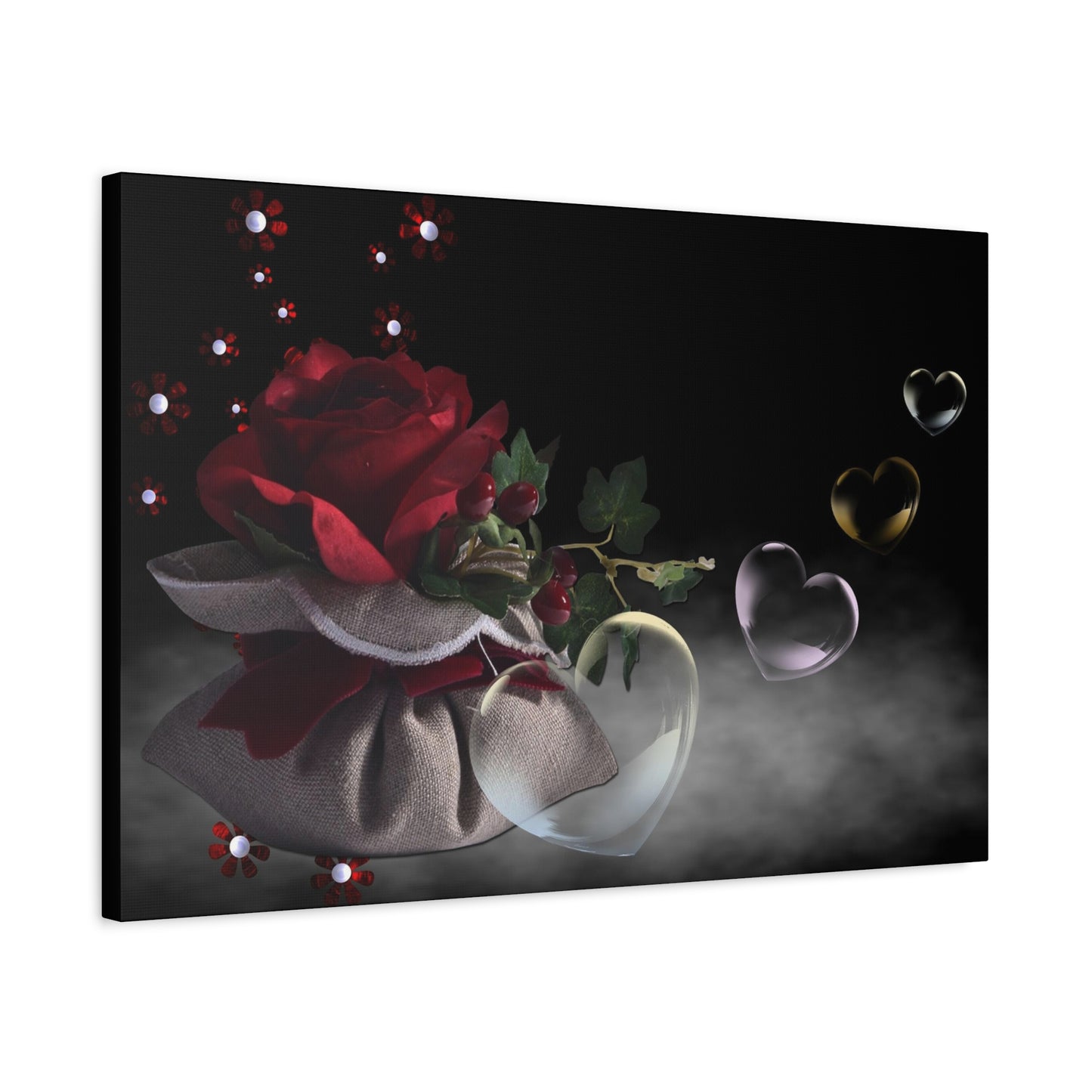 Rose Matte Canvas, Stretched, 1.25"