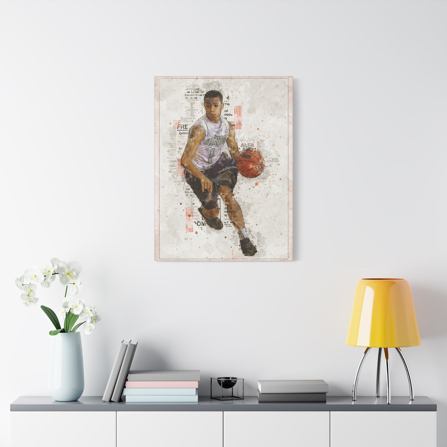 Basketball Matte Canvas, Stretched, 1.25"