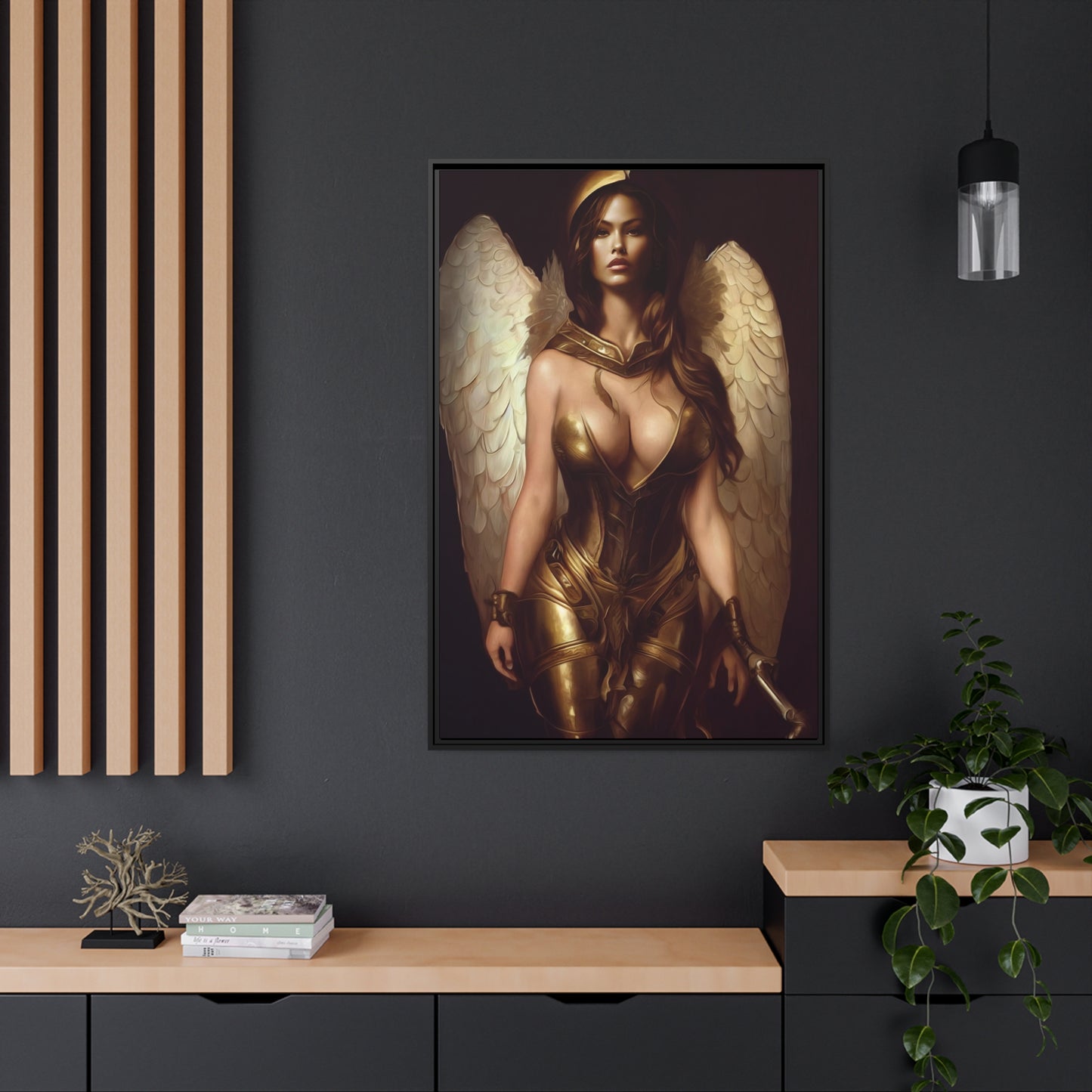 Goddess Matte Canvas, Black Frame