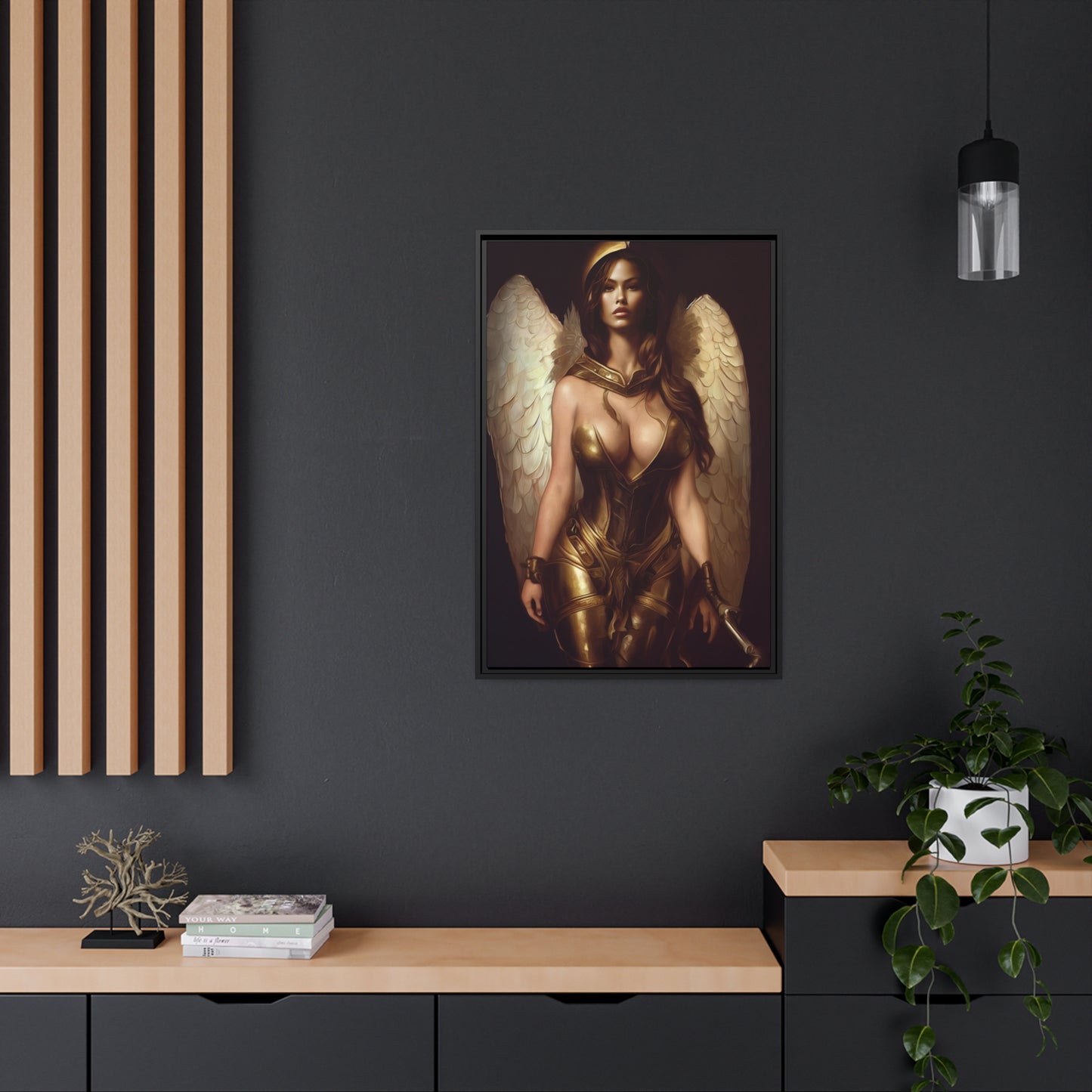 Goddess Matte Canvas, Black Frame