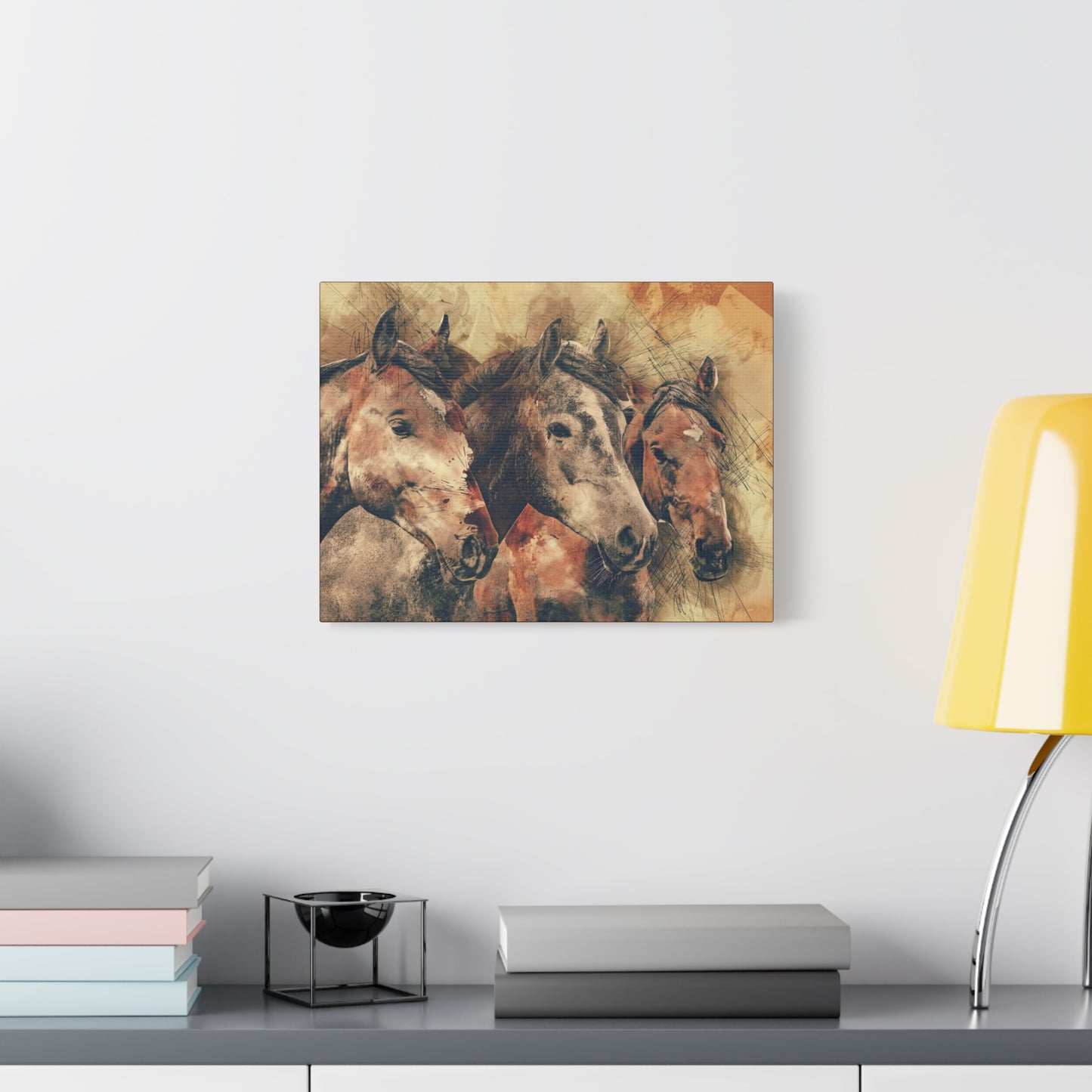Horses Matte Canvas, Stretched, 1.25"