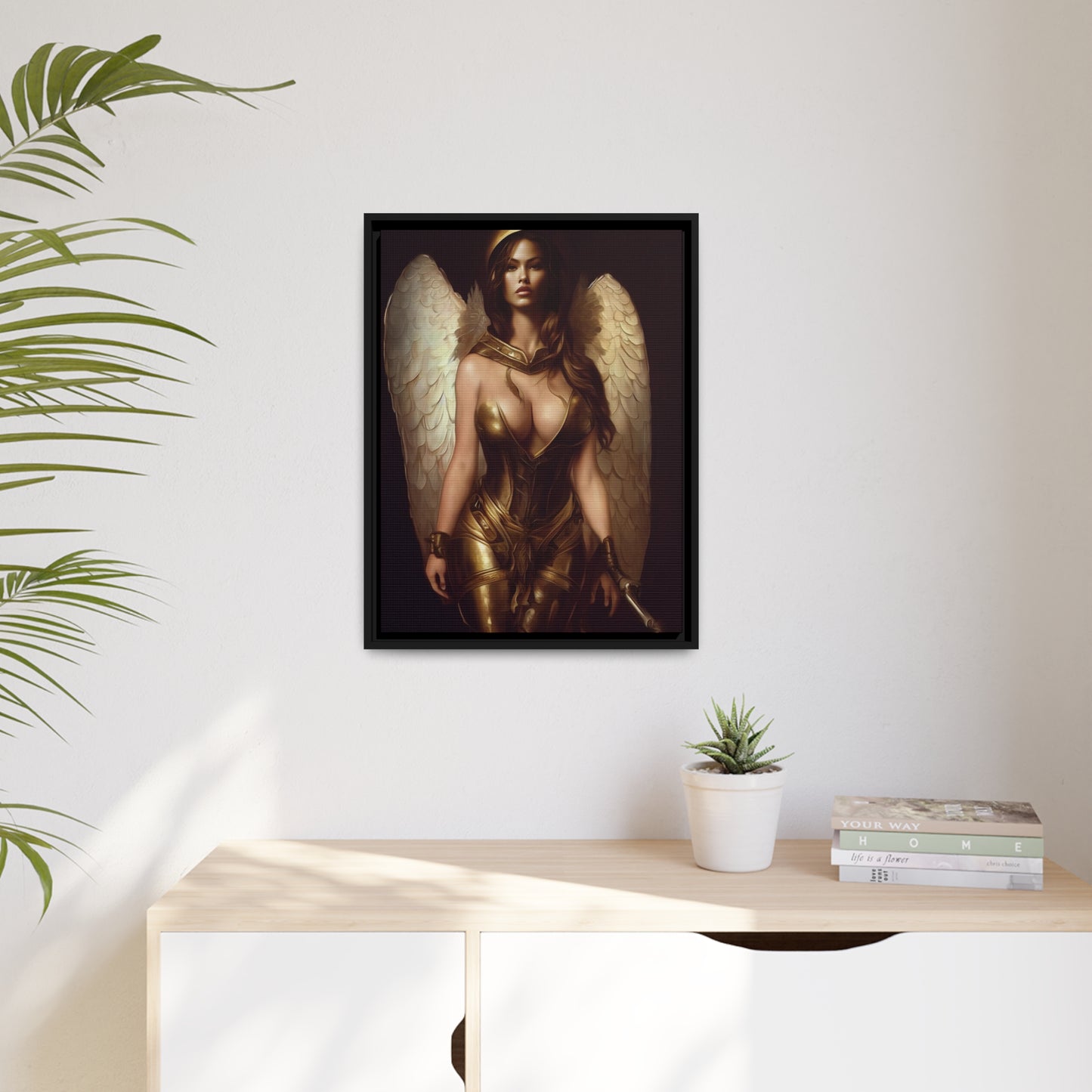 Goddess Matte Canvas, Black Frame
