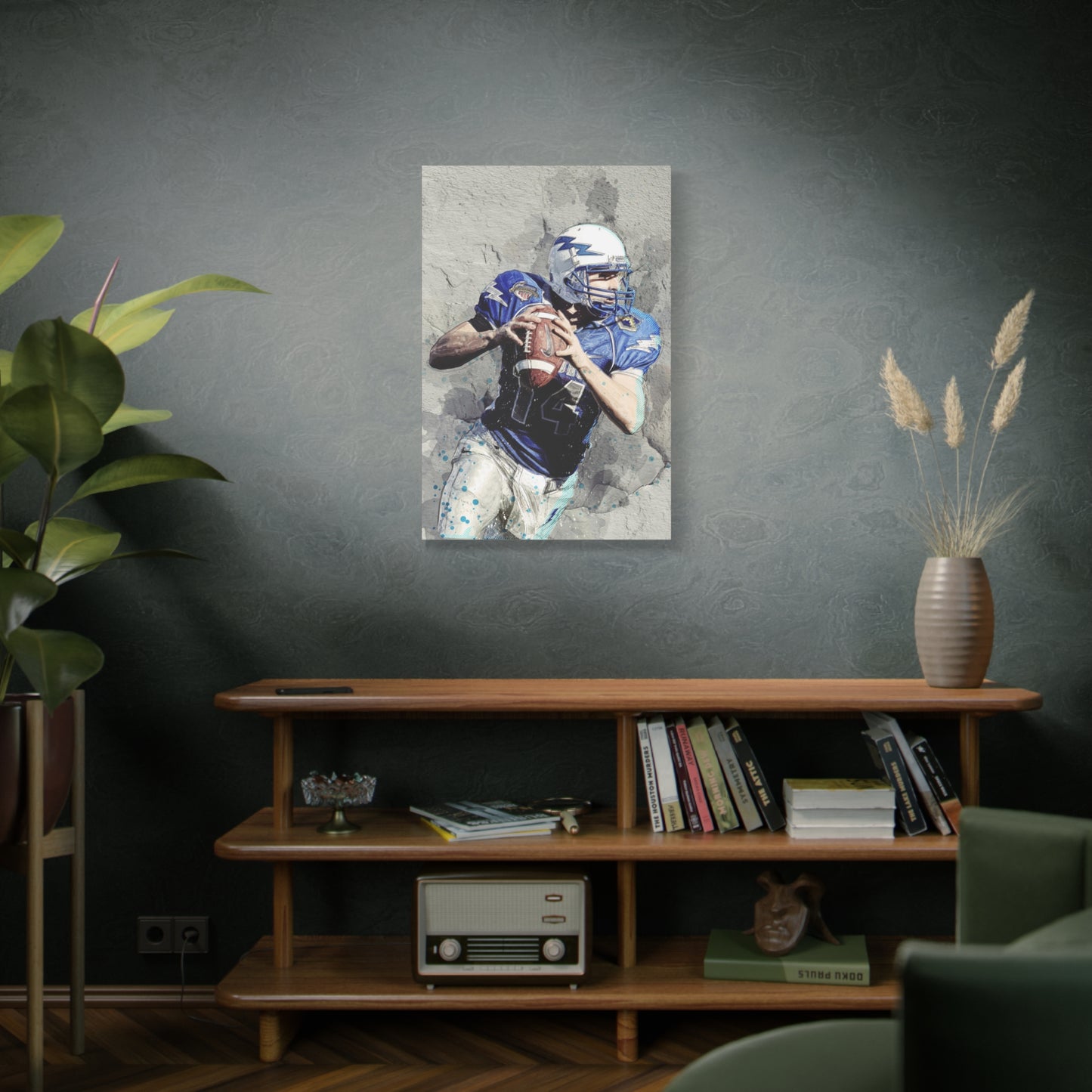 Quarterback Matte Canvas, Stretched, 1.25"