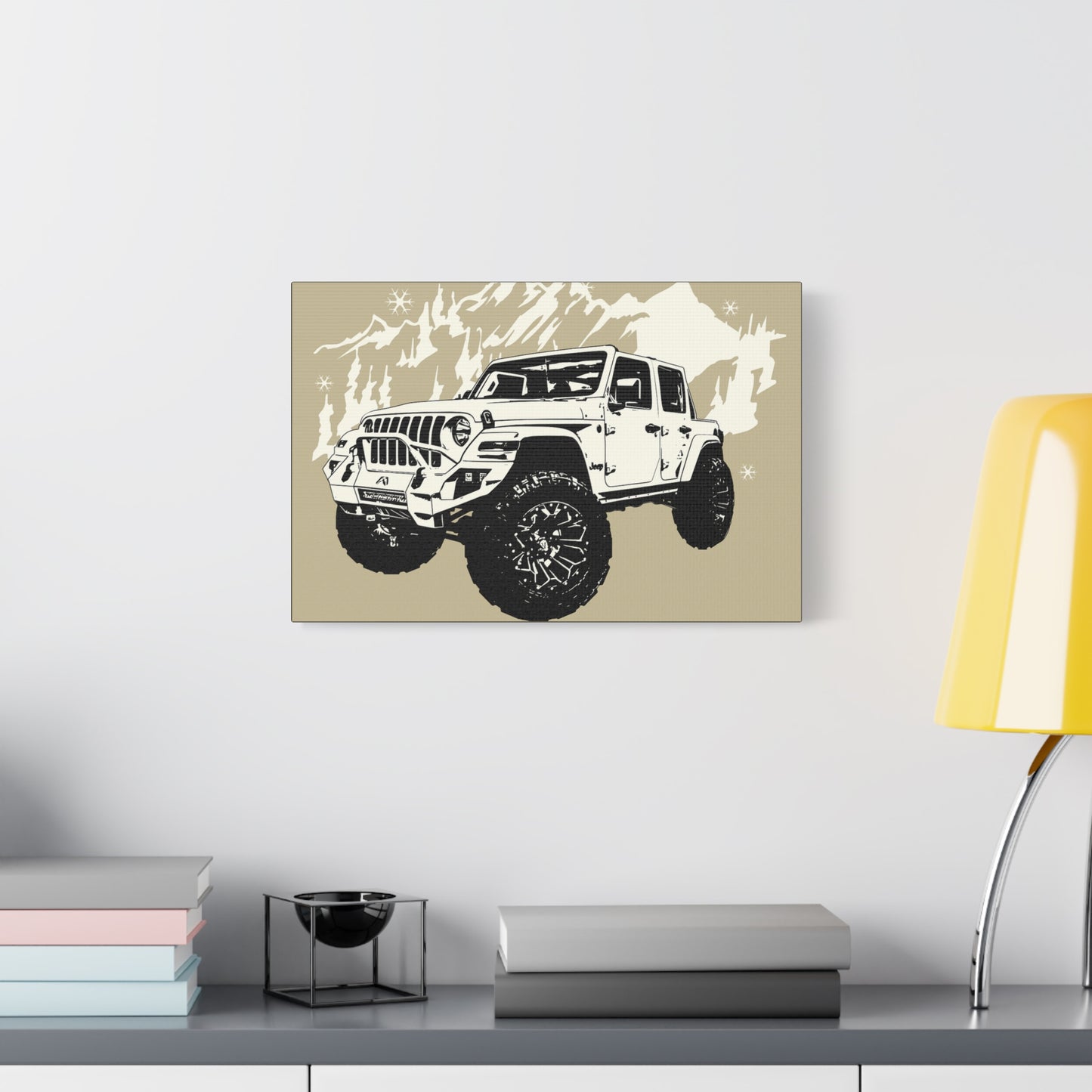 Jeep Matte Canvas, Stretched, 1.25"