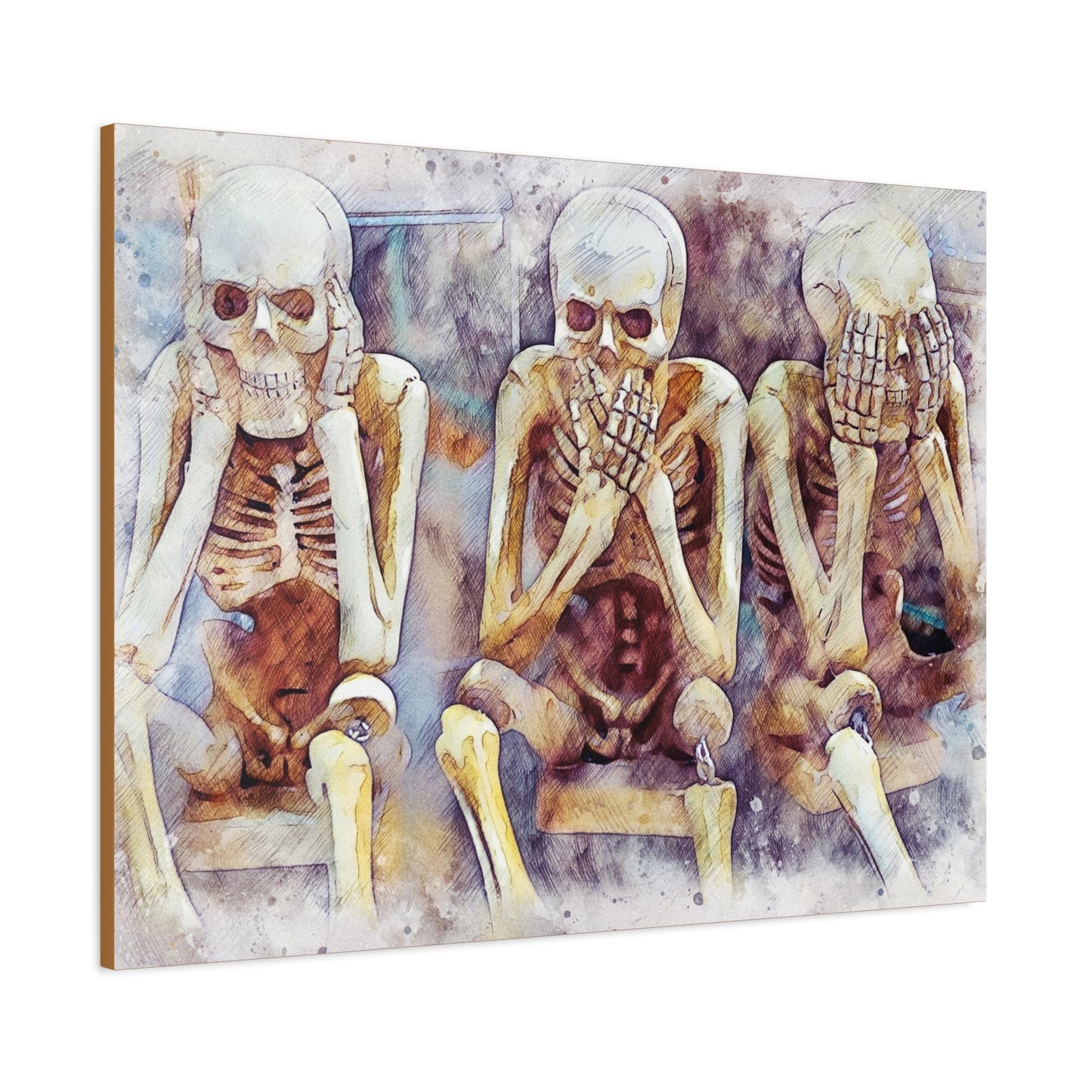 Skeletons Matte Canvas, Stretched, 1.25"