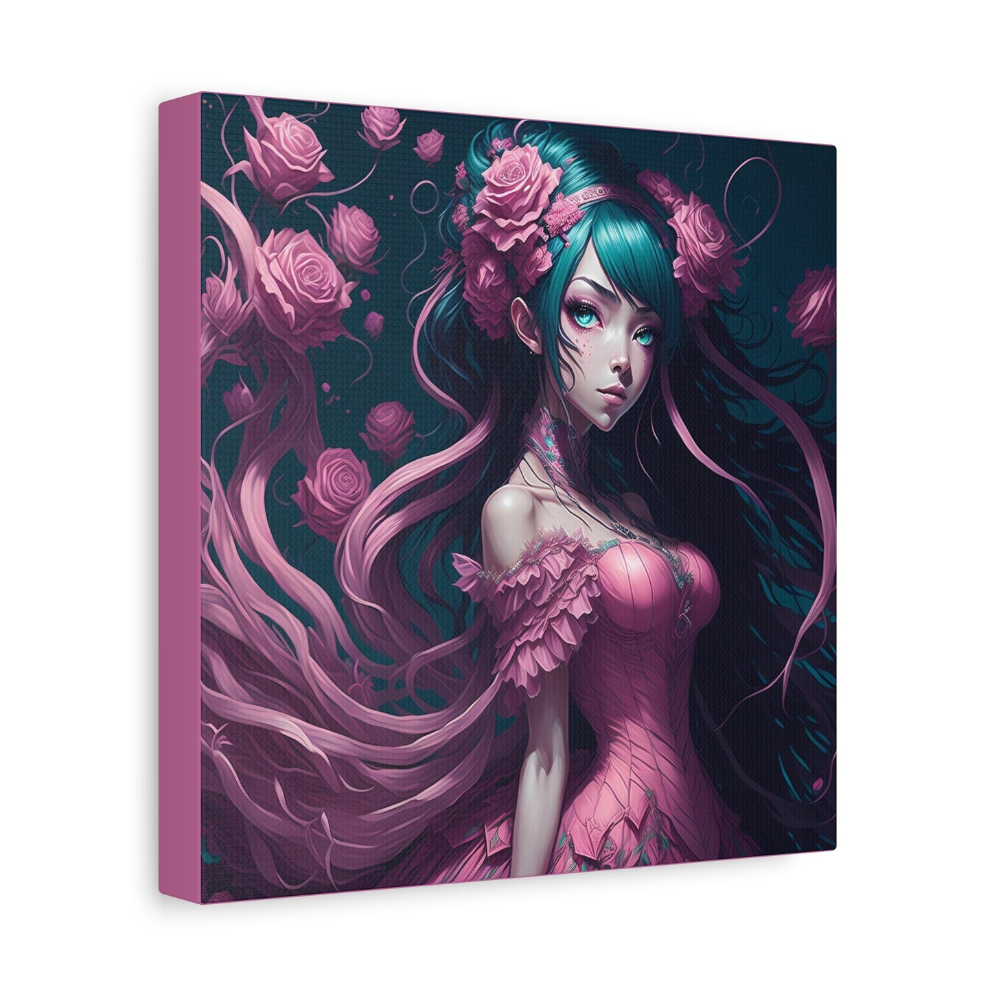 Lady Rose AI Gen Matte Canvas, Stretched, 1.25"