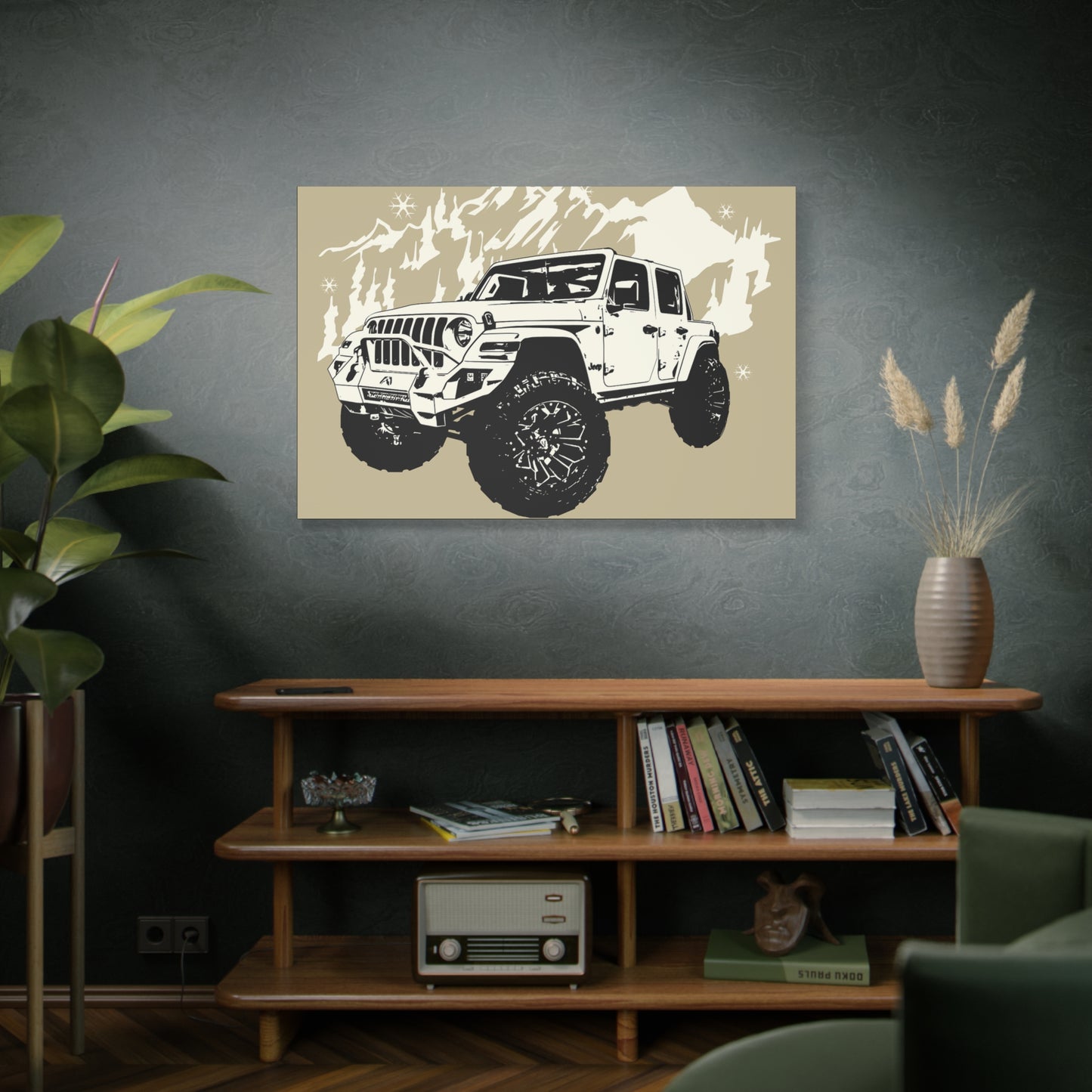 Jeep Matte Canvas, Stretched, 1.25"