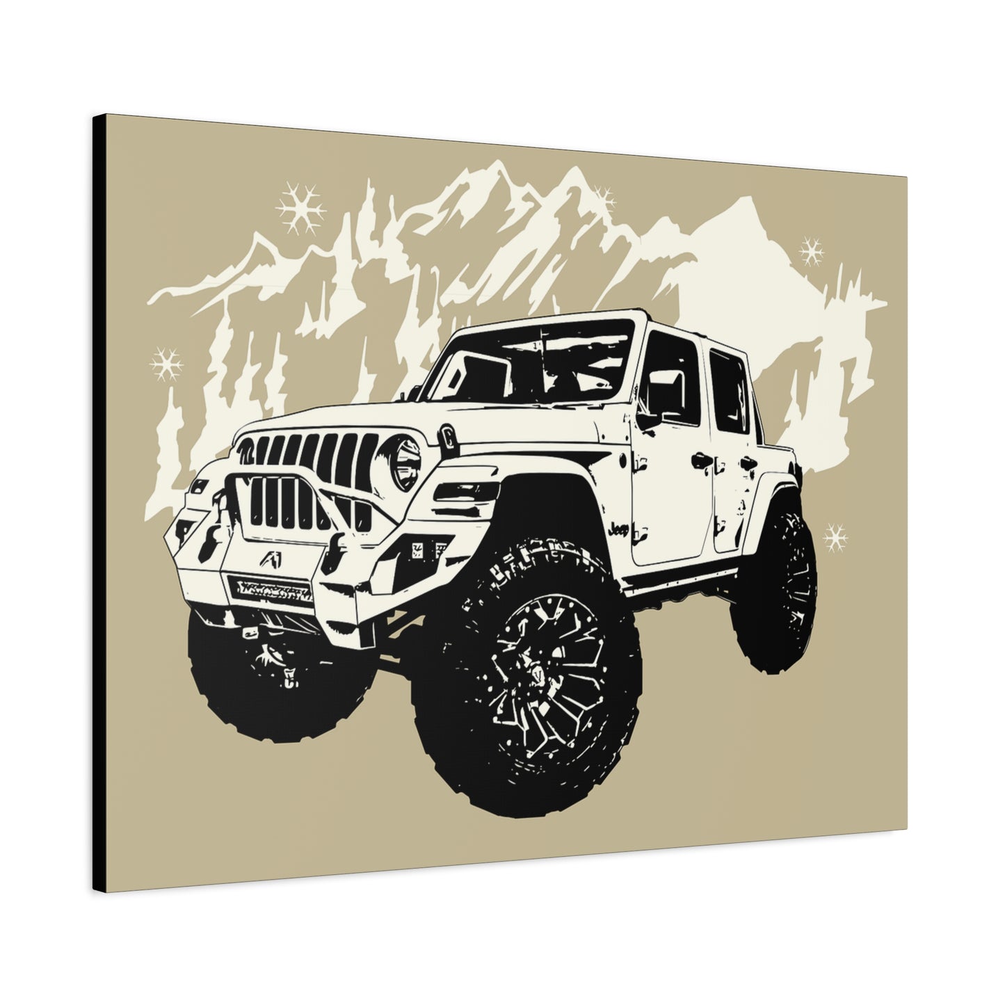Jeep Matte Canvas, Stretched, 1.25"