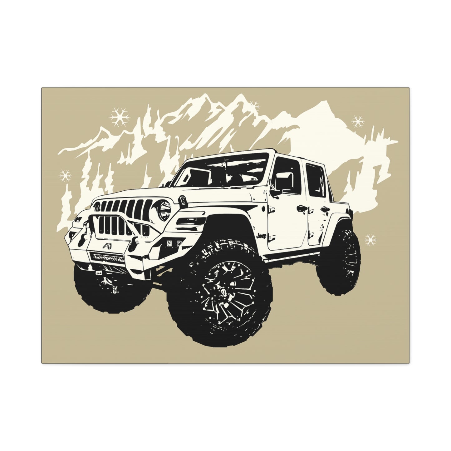 Jeep Matte Canvas, Stretched, 1.25"