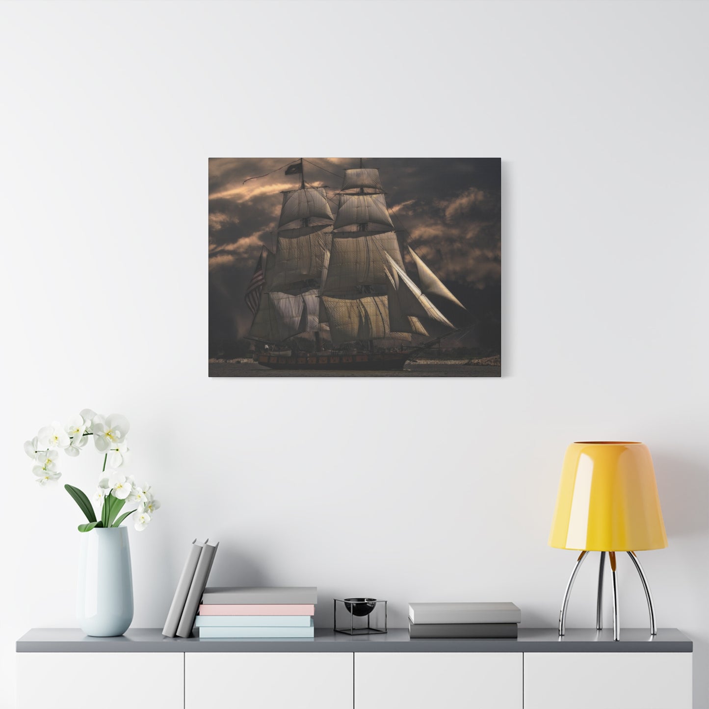 Sailing Ship Matte Canvas, Stretched, 1.25"