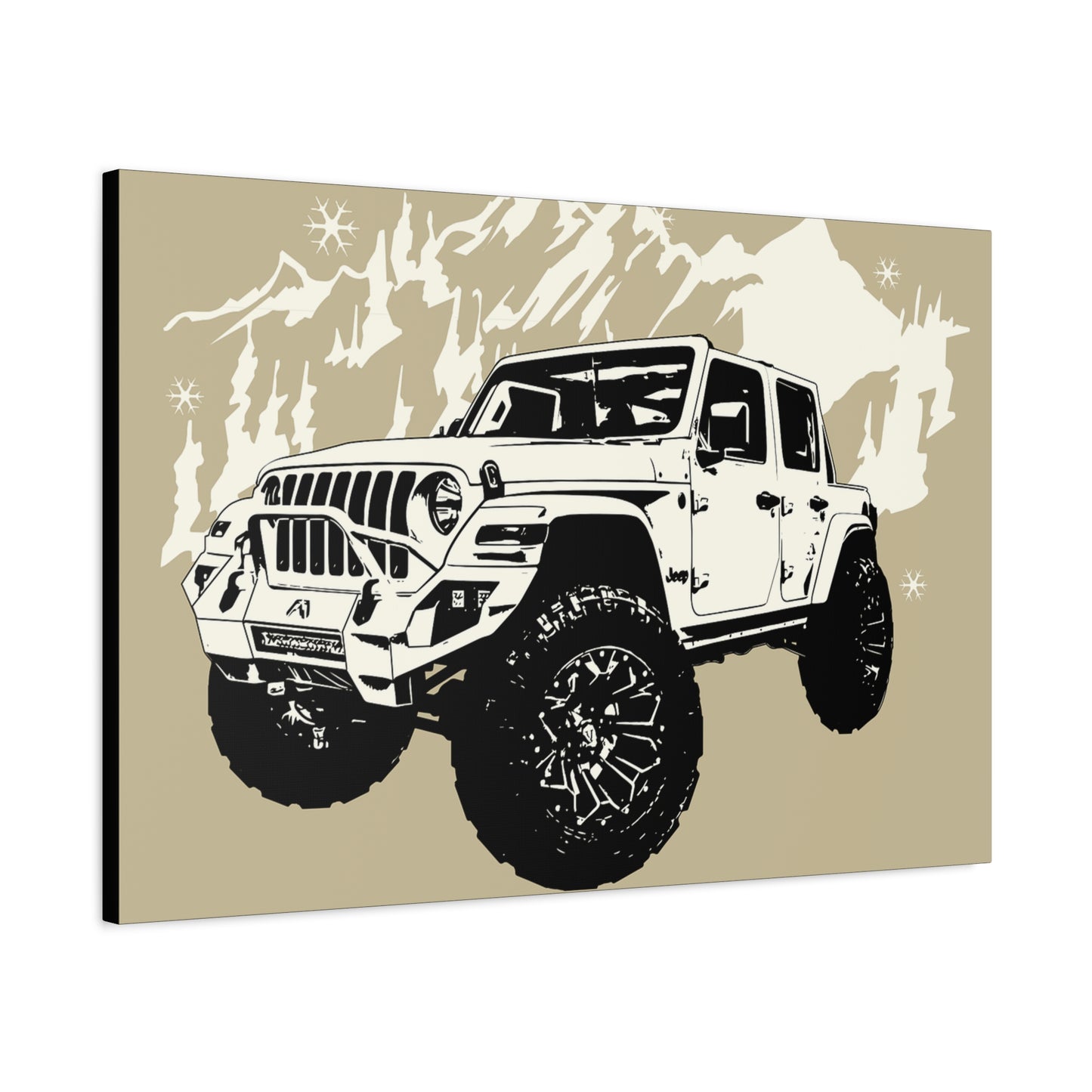 Jeep Matte Canvas, Stretched, 1.25"