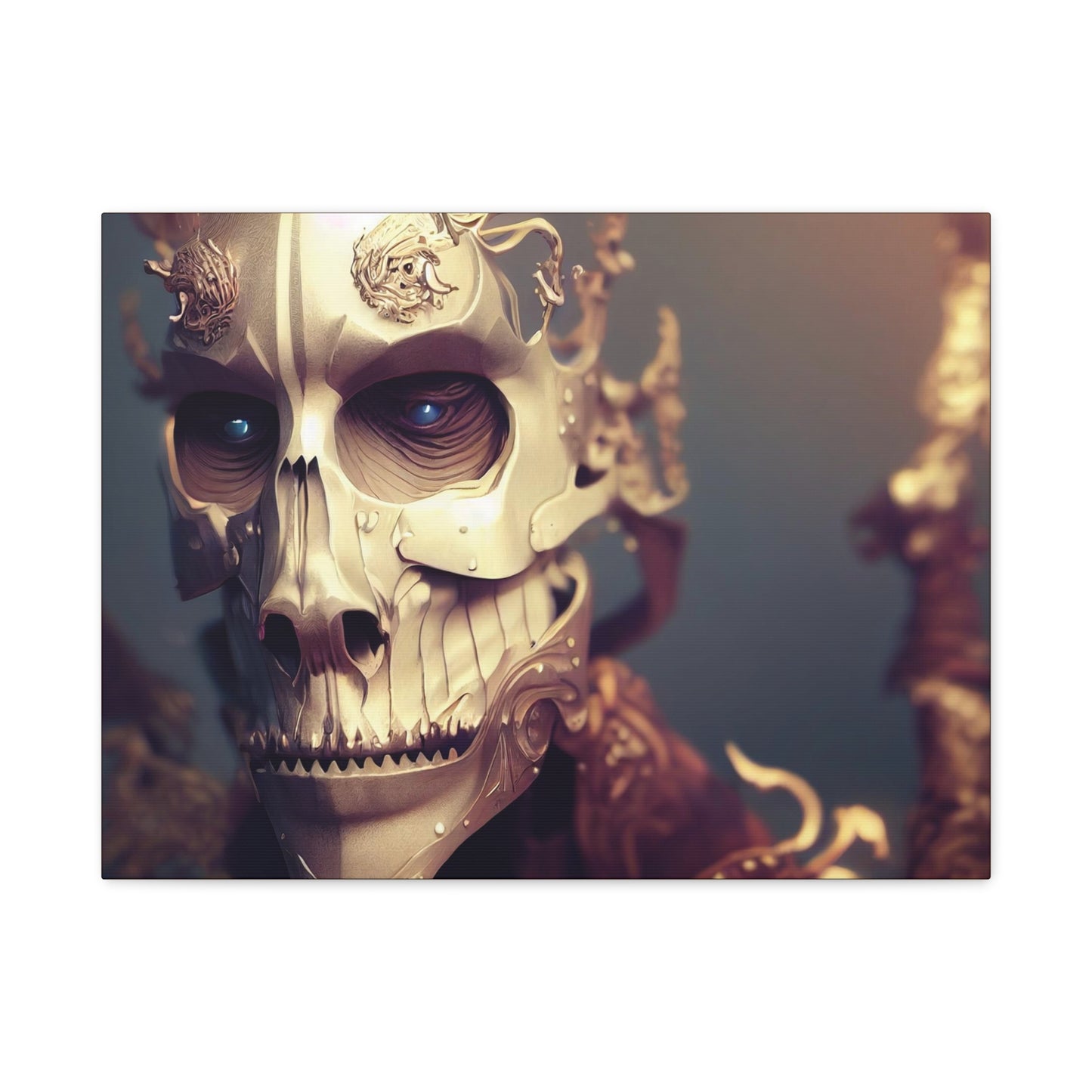 Skull AI Gen Matte Canvas, Stretched, 1.25"