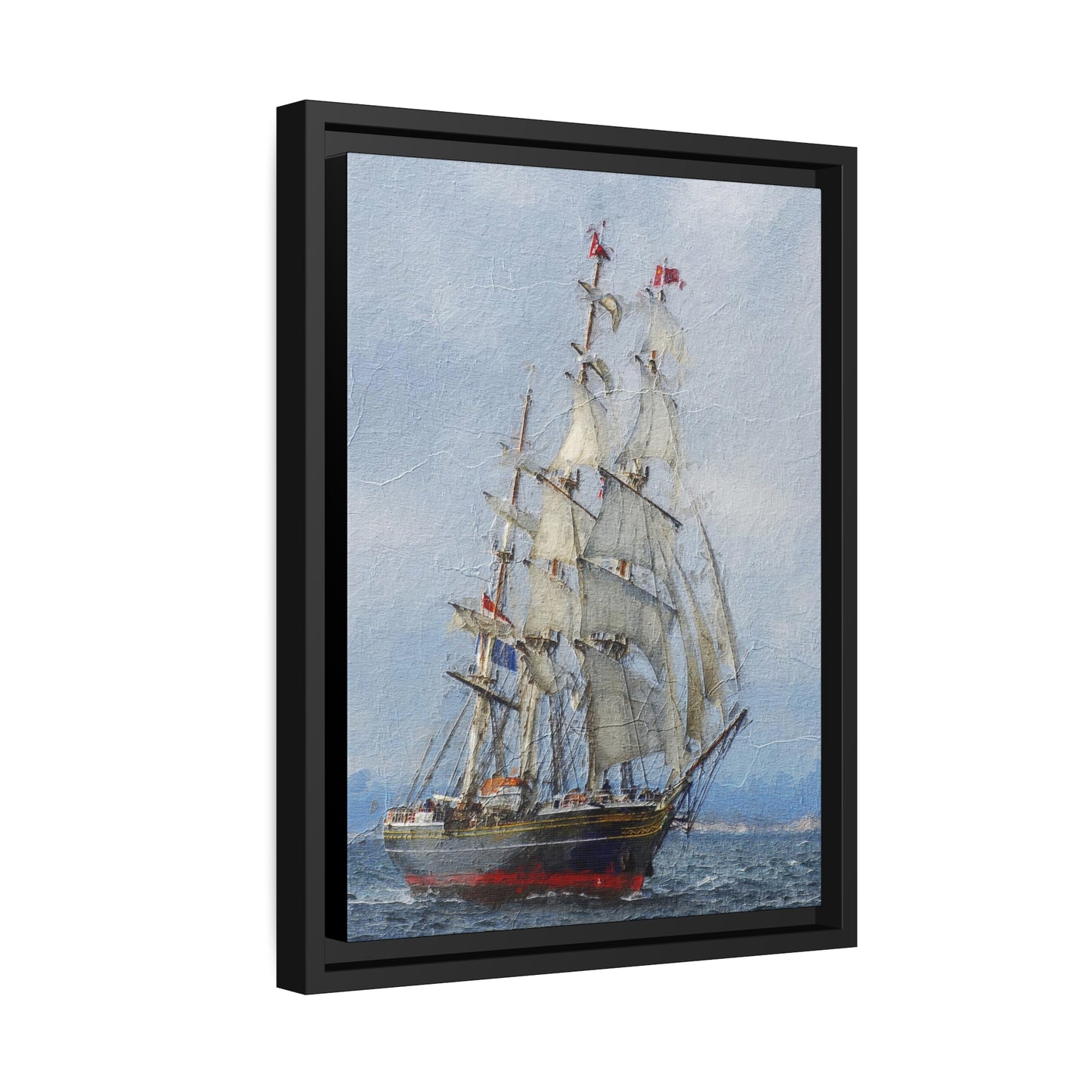 Clipper Matte Canvas, Black Frame