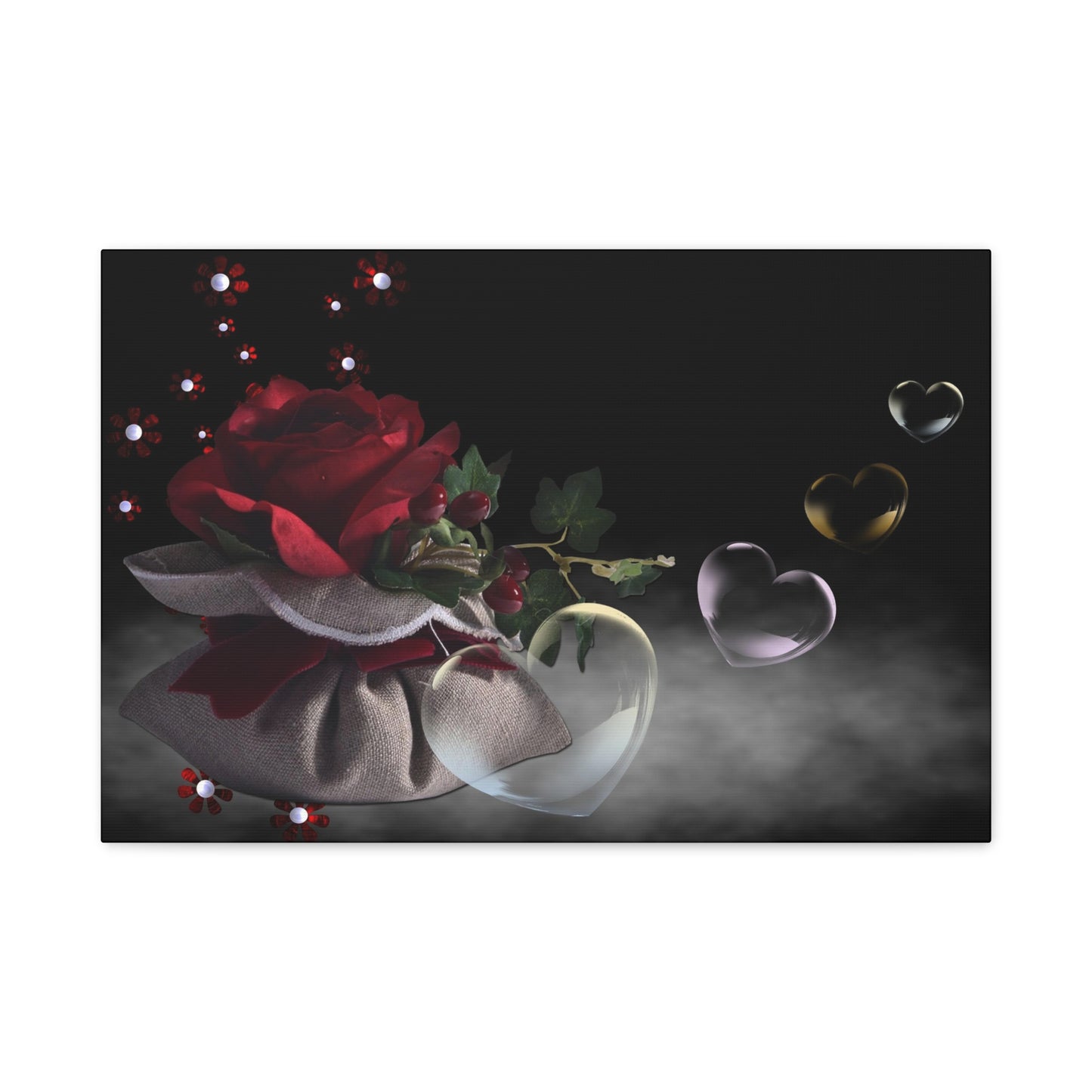 Rose Matte Canvas, Stretched, 1.25"