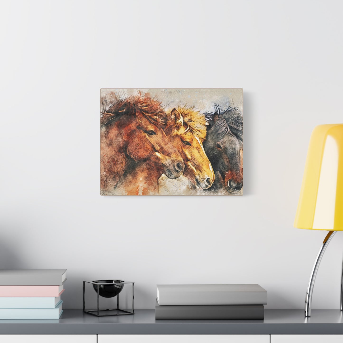 Horses Matte Canvas, Stretched, 1.25"