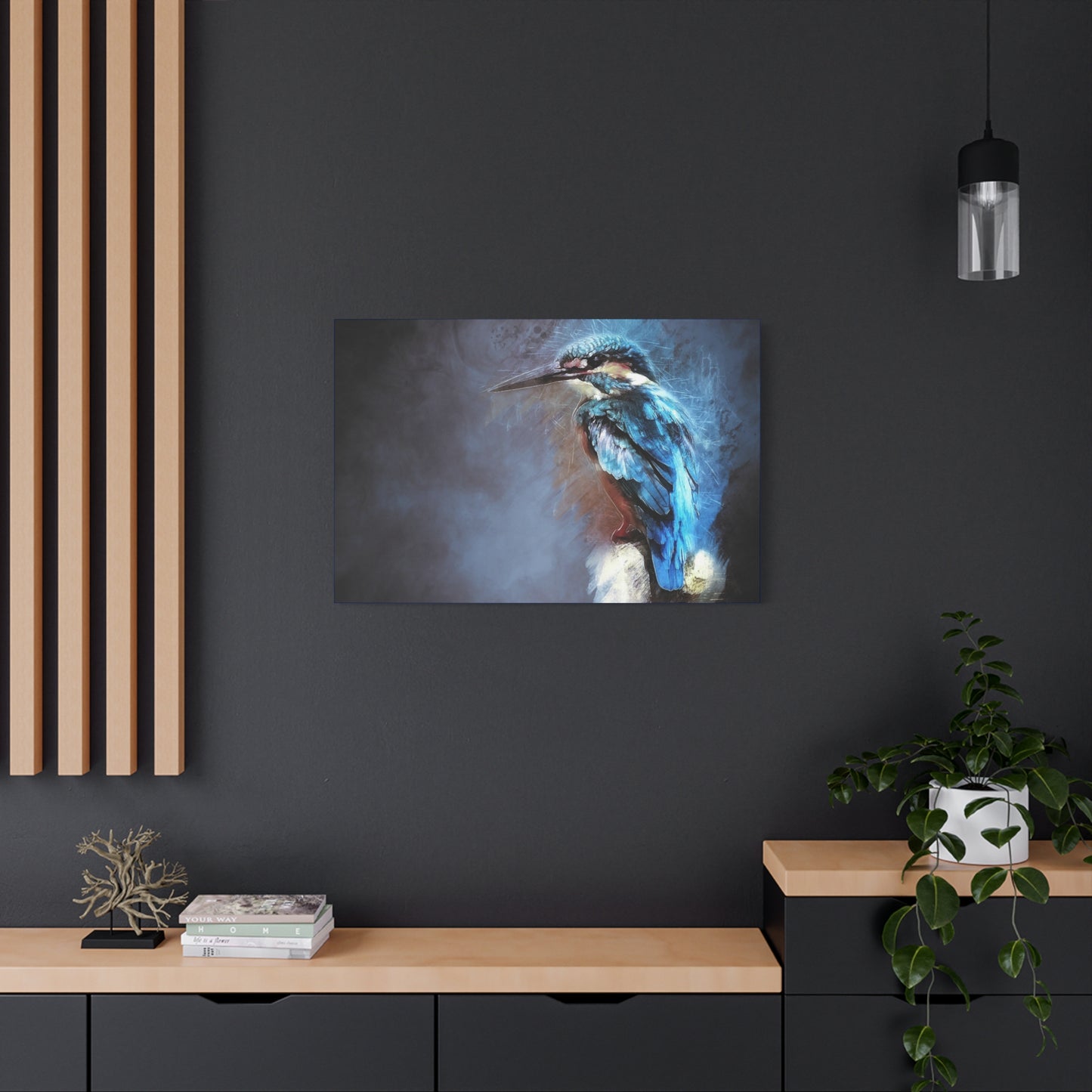 Kingfisher Matte Canvas, Stretched, 1.25"
