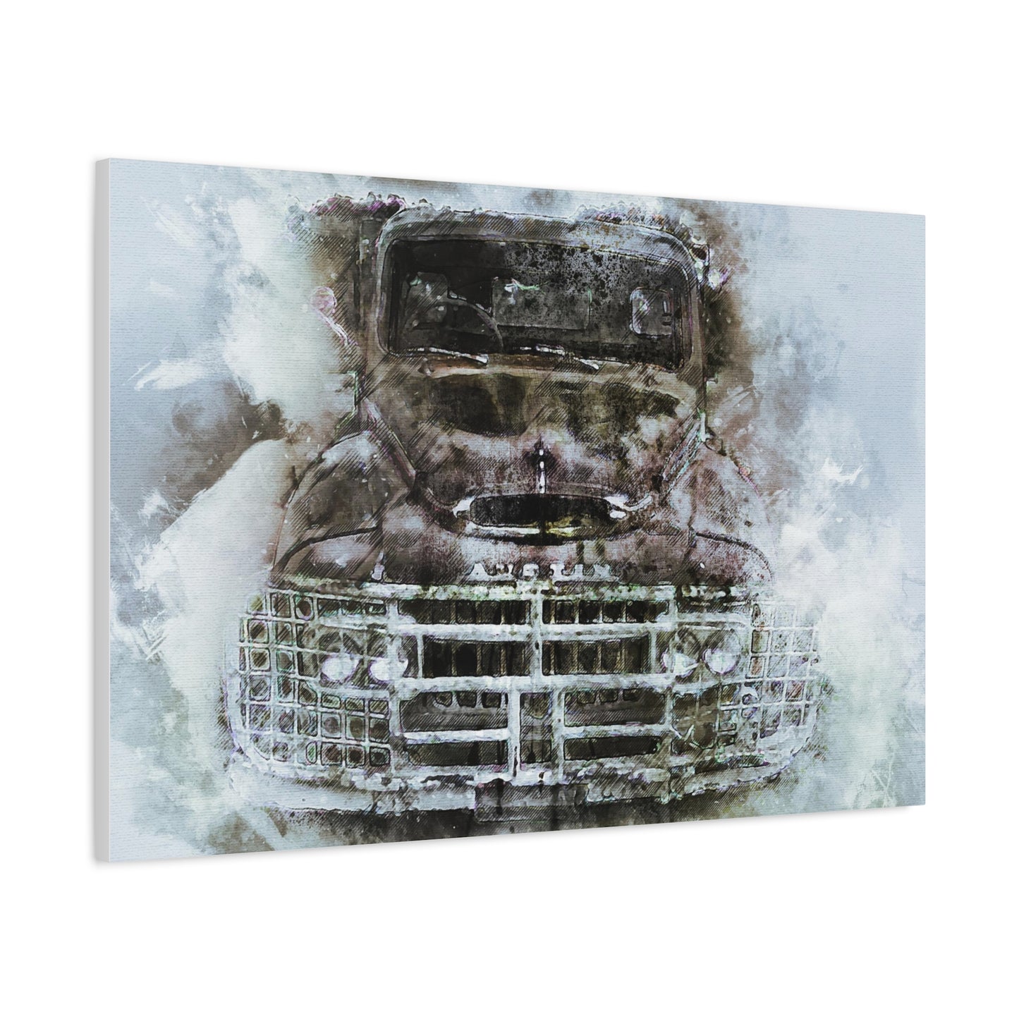 Austin Truck Matte Canvas, Stretched, 1.25"