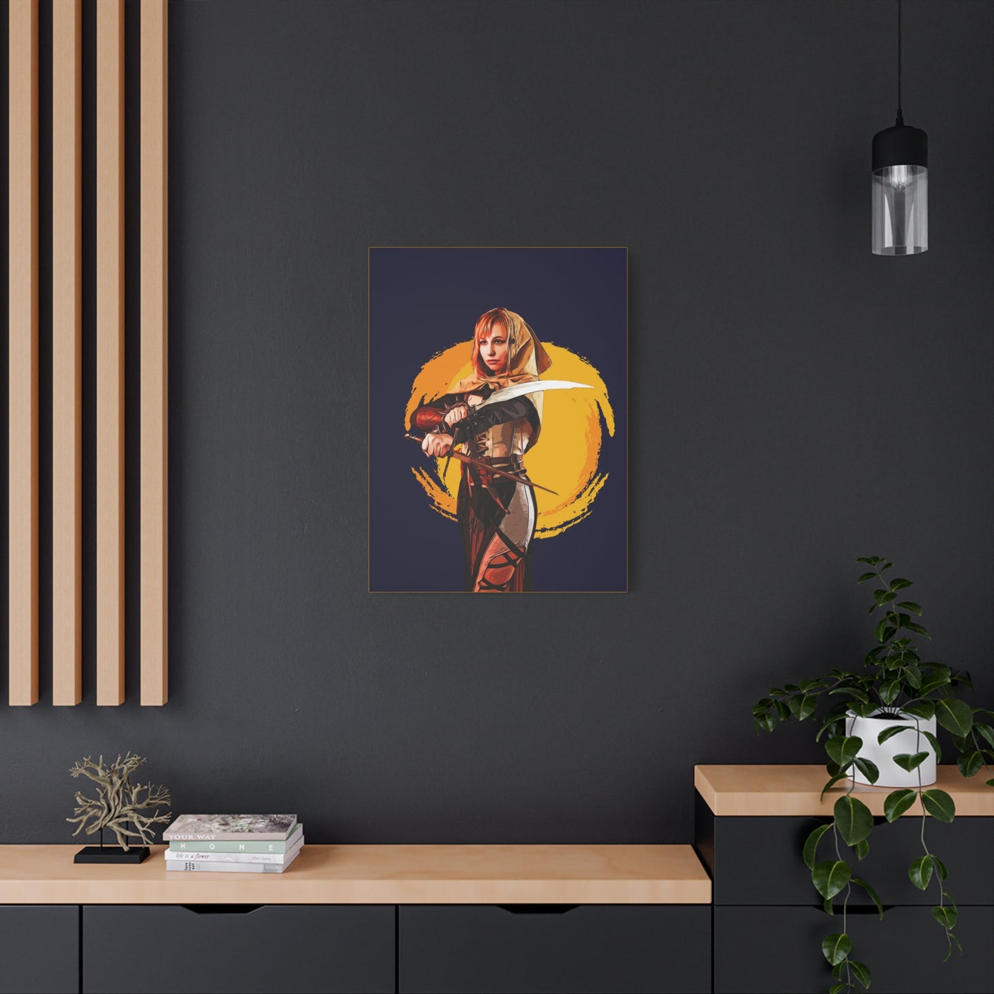Cosplay Woman Warrior Matte Canvas, Stretched, 1.25"