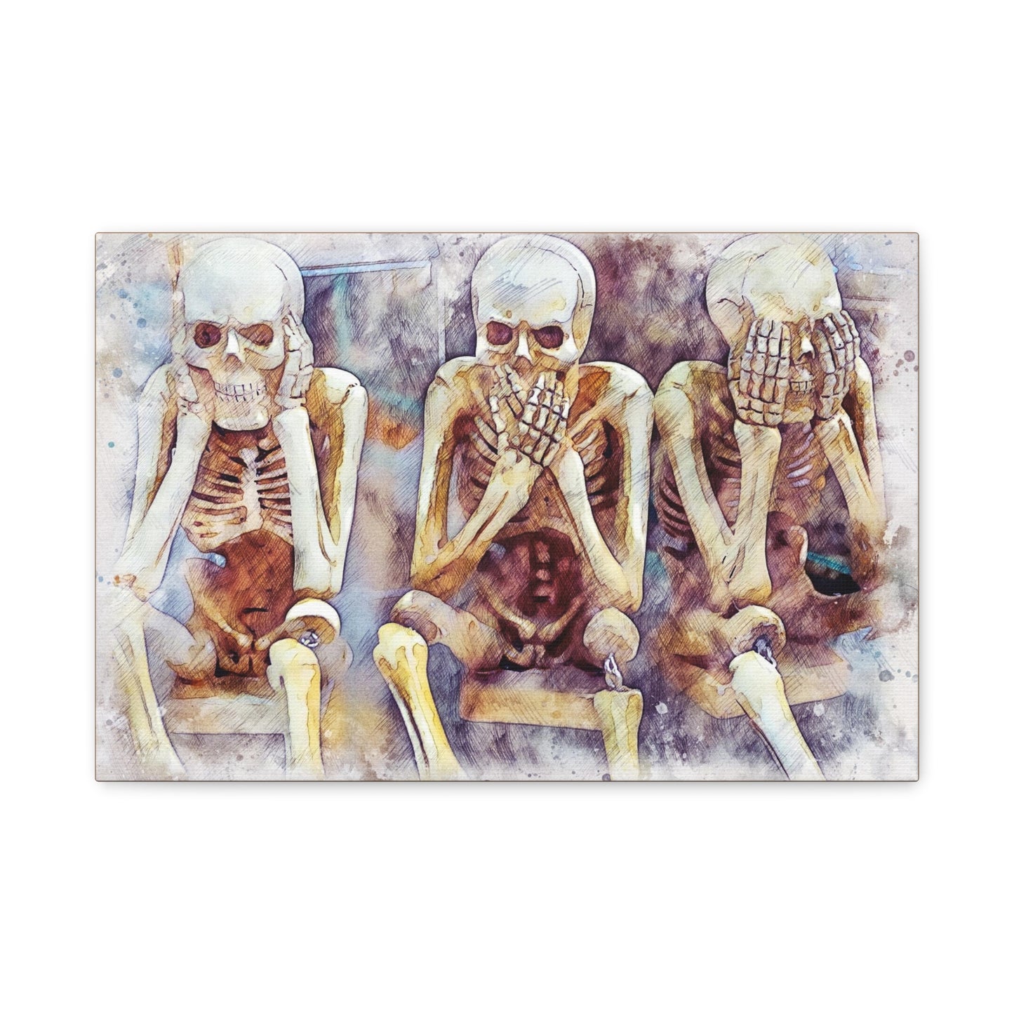 Skeletons Matte Canvas, Stretched, 1.25"