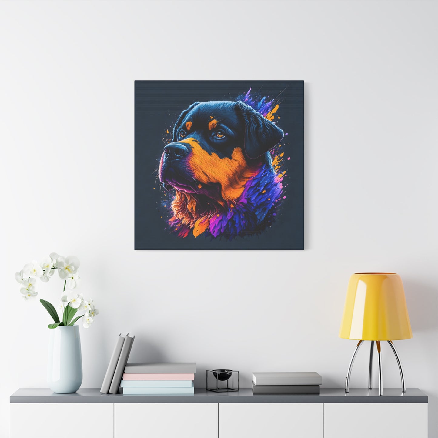 Rottweiller Matte Canvas, Stretched, 1.25"