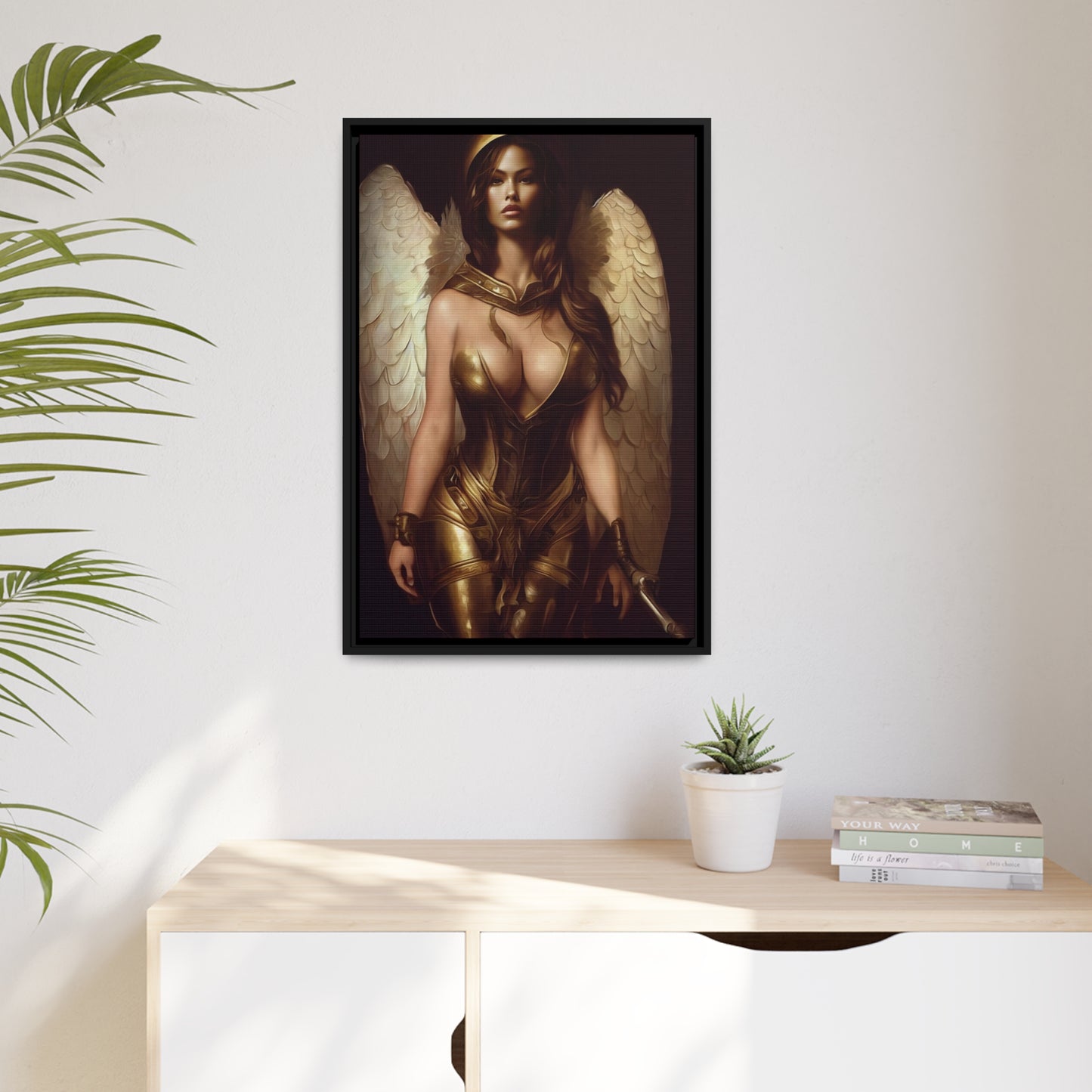 Goddess Matte Canvas, Black Frame
