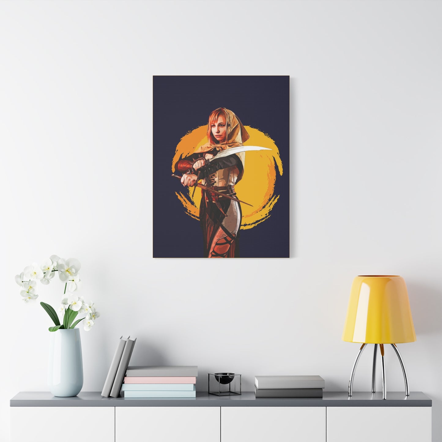 Cosplay Woman Warrior Matte Canvas, Stretched, 1.25"