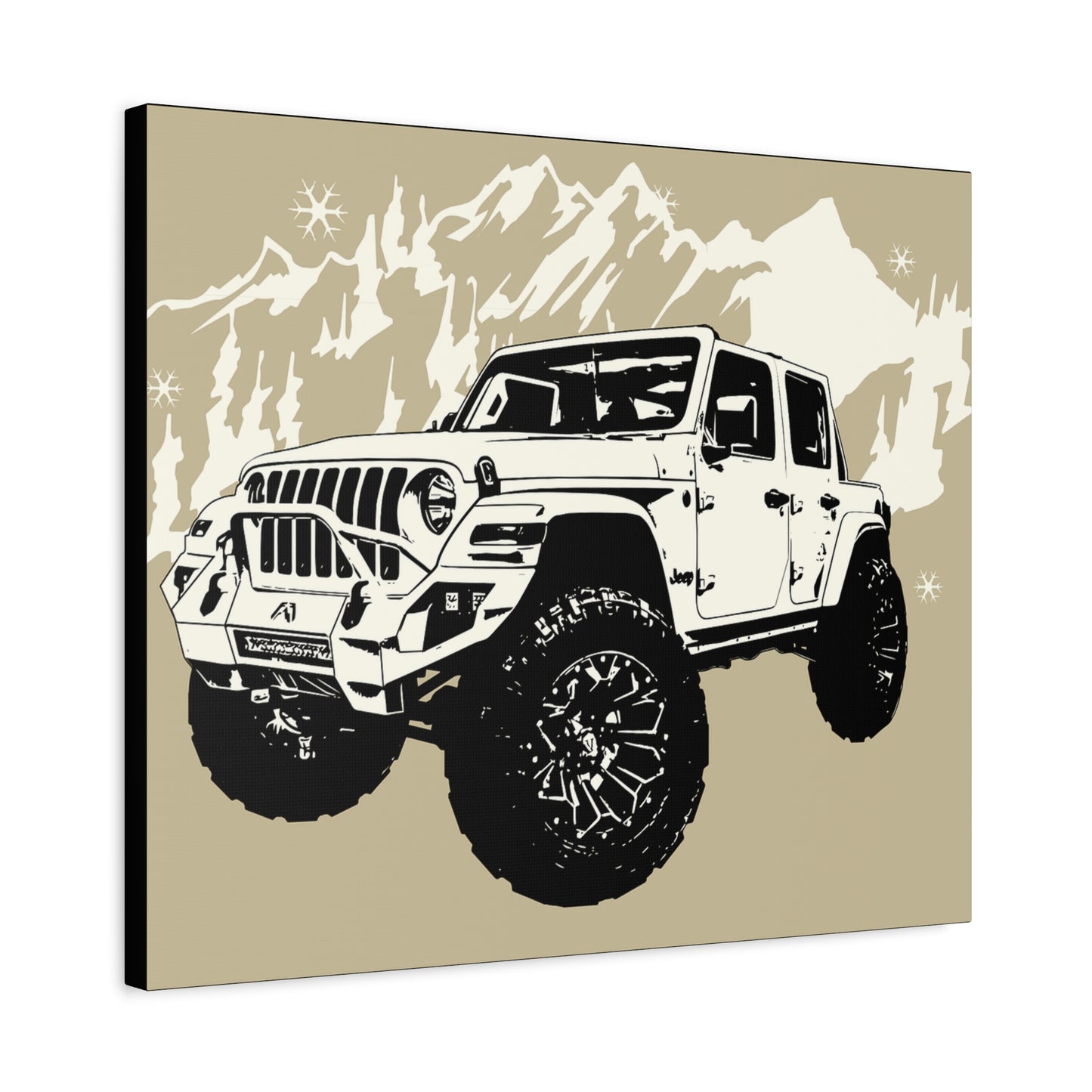 Jeep Matte Canvas, Stretched, 1.25"